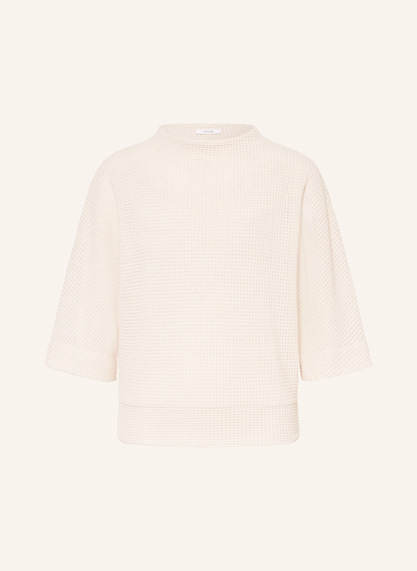 OPUS Pullover GULOPI mit 3/4-Arm: ECRU