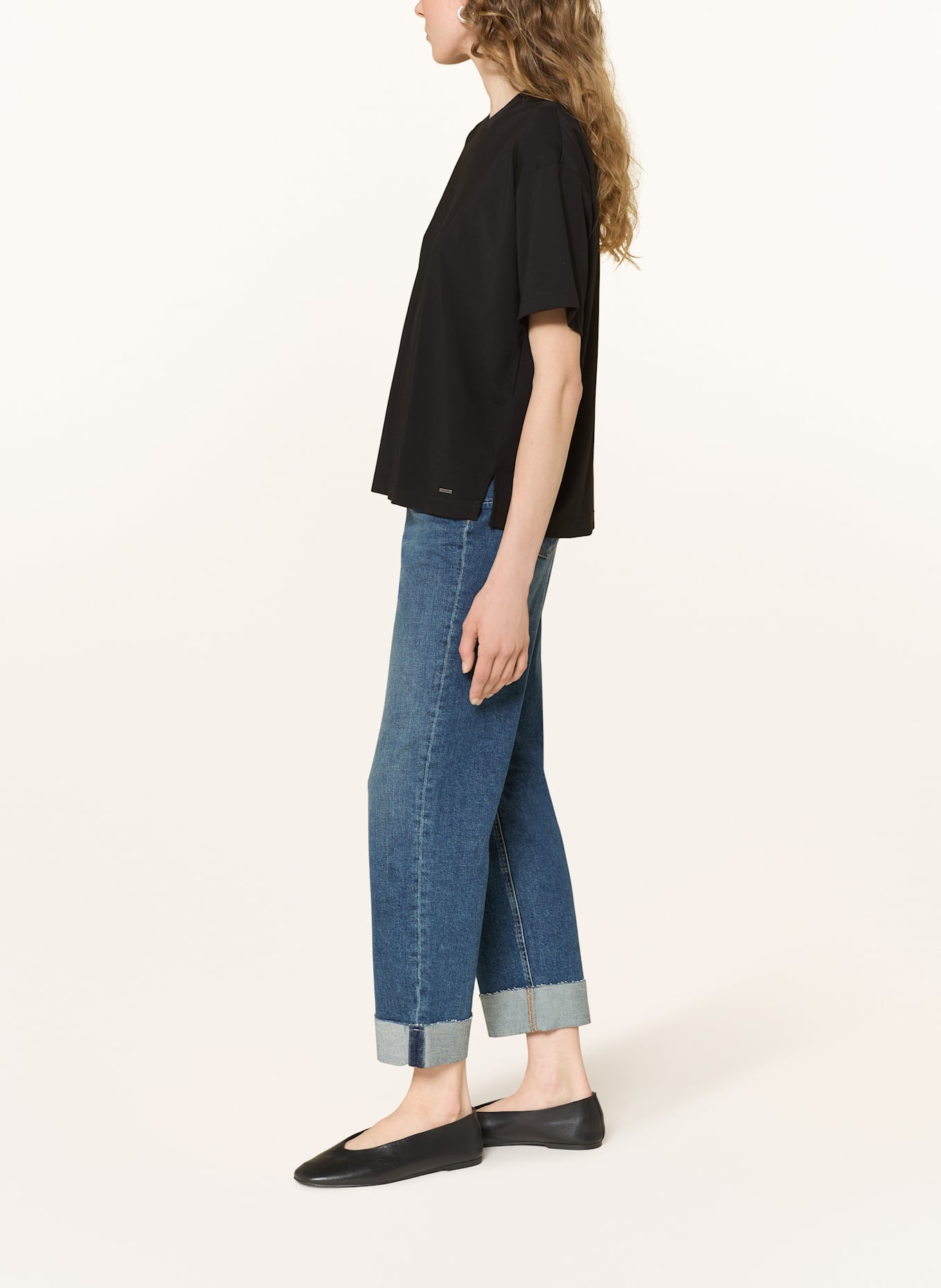 OPUS 7/8 HUGO LANI TURN UP: 70260 Jonathan Wide Leg Linen Pants