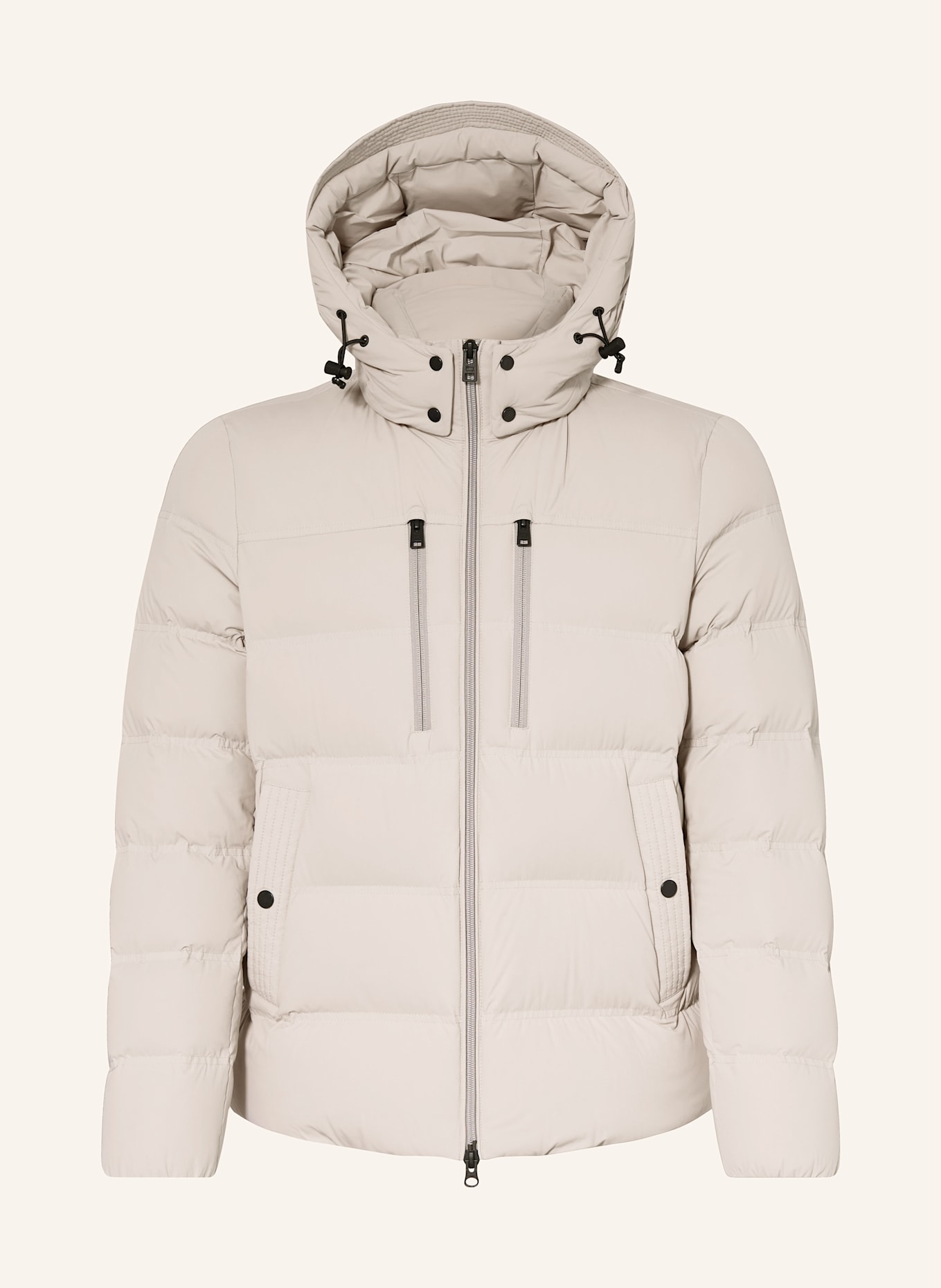 WOOLRICH Daunenjacke mit abnehmbarer Kapuze: CREME