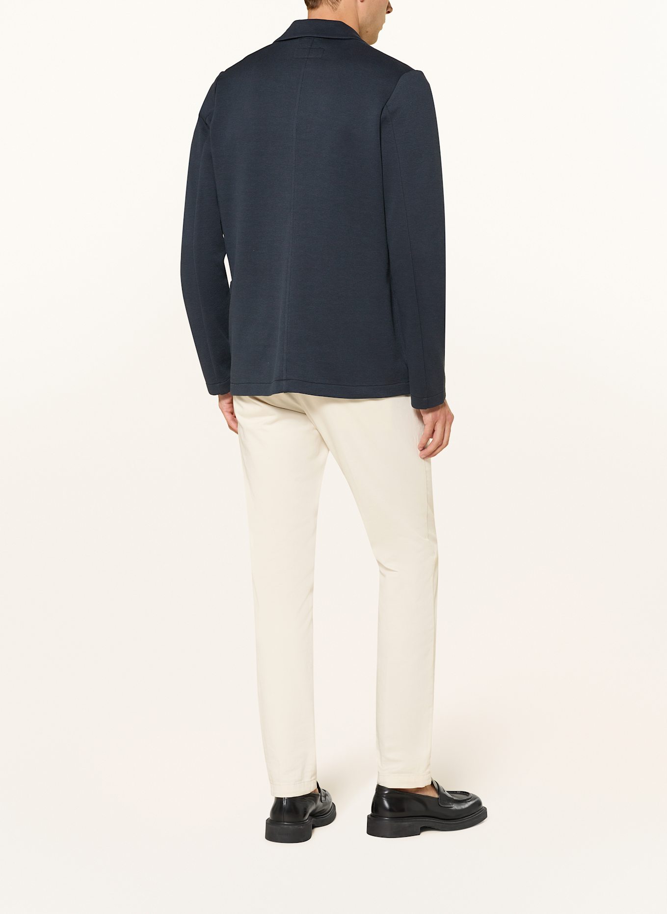 Marc O'Polo Jerseysakko Shaped Fit: DUNKELBLAU