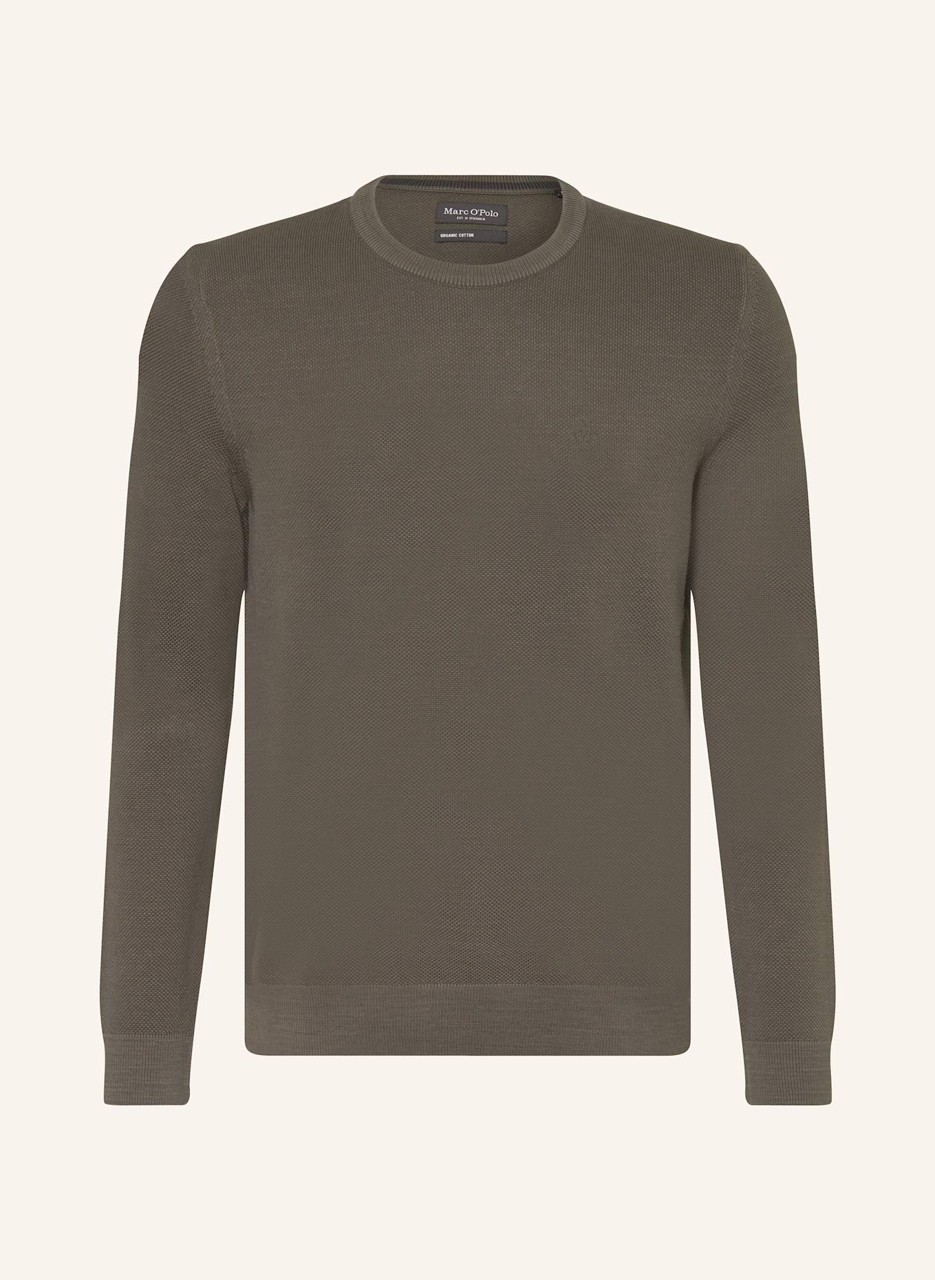 Marc O'Polo Piqué-Pullover: KHAKI