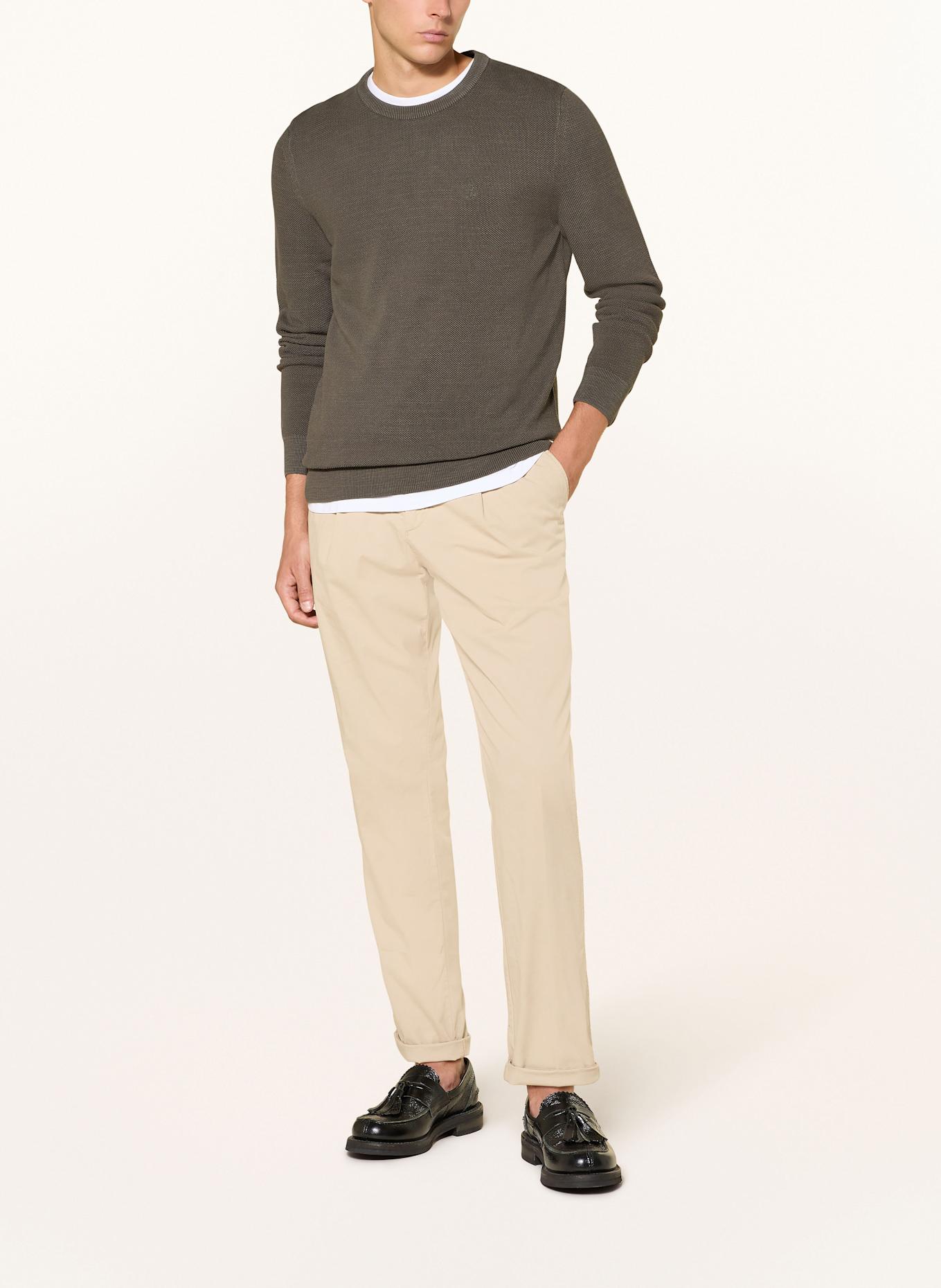Marc O'Polo Piqué-Pullover: KHAKI