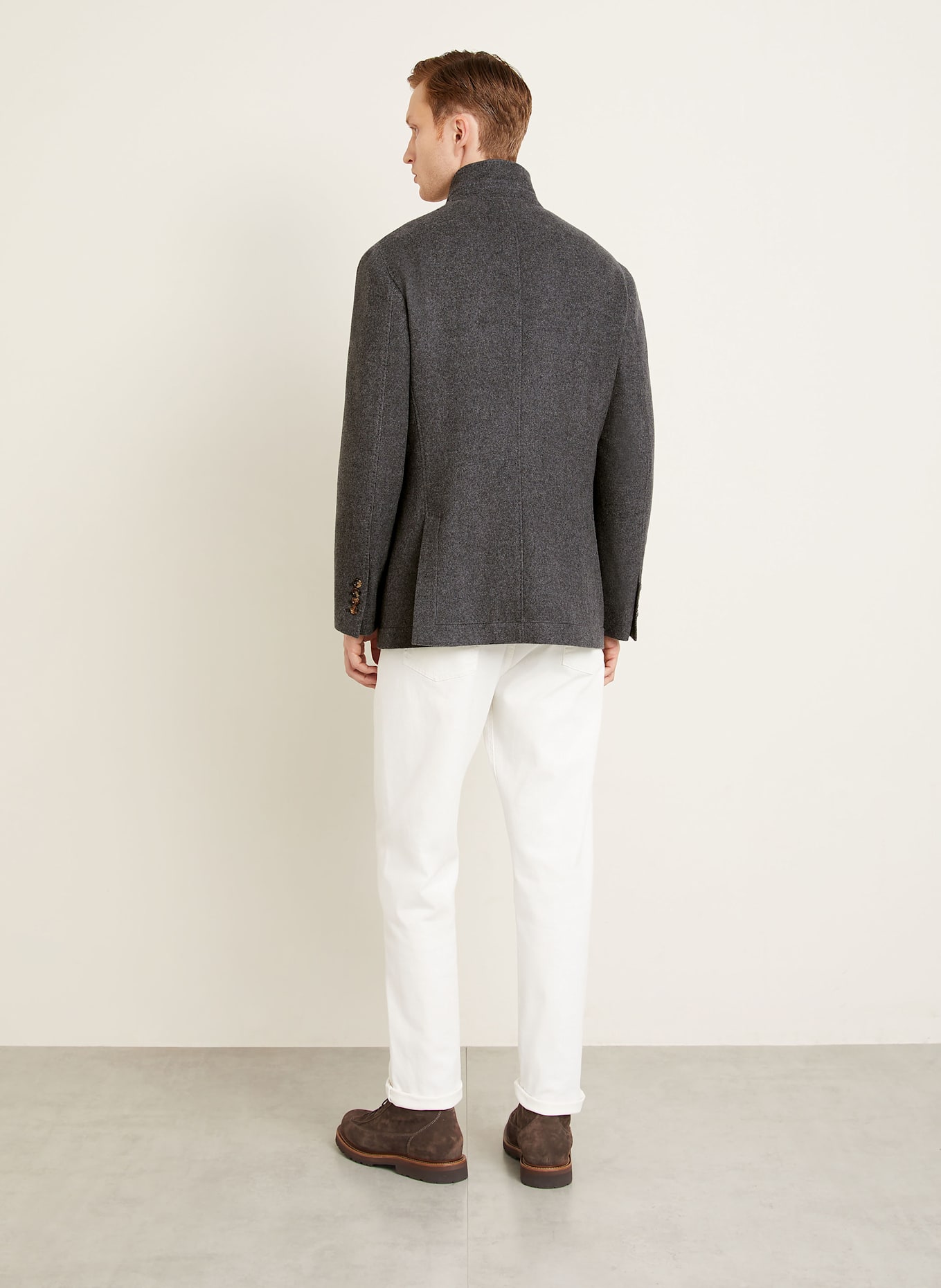 BRUNELLO CUCINELLI Cashmere-Sakko Regular Fit: GRAU