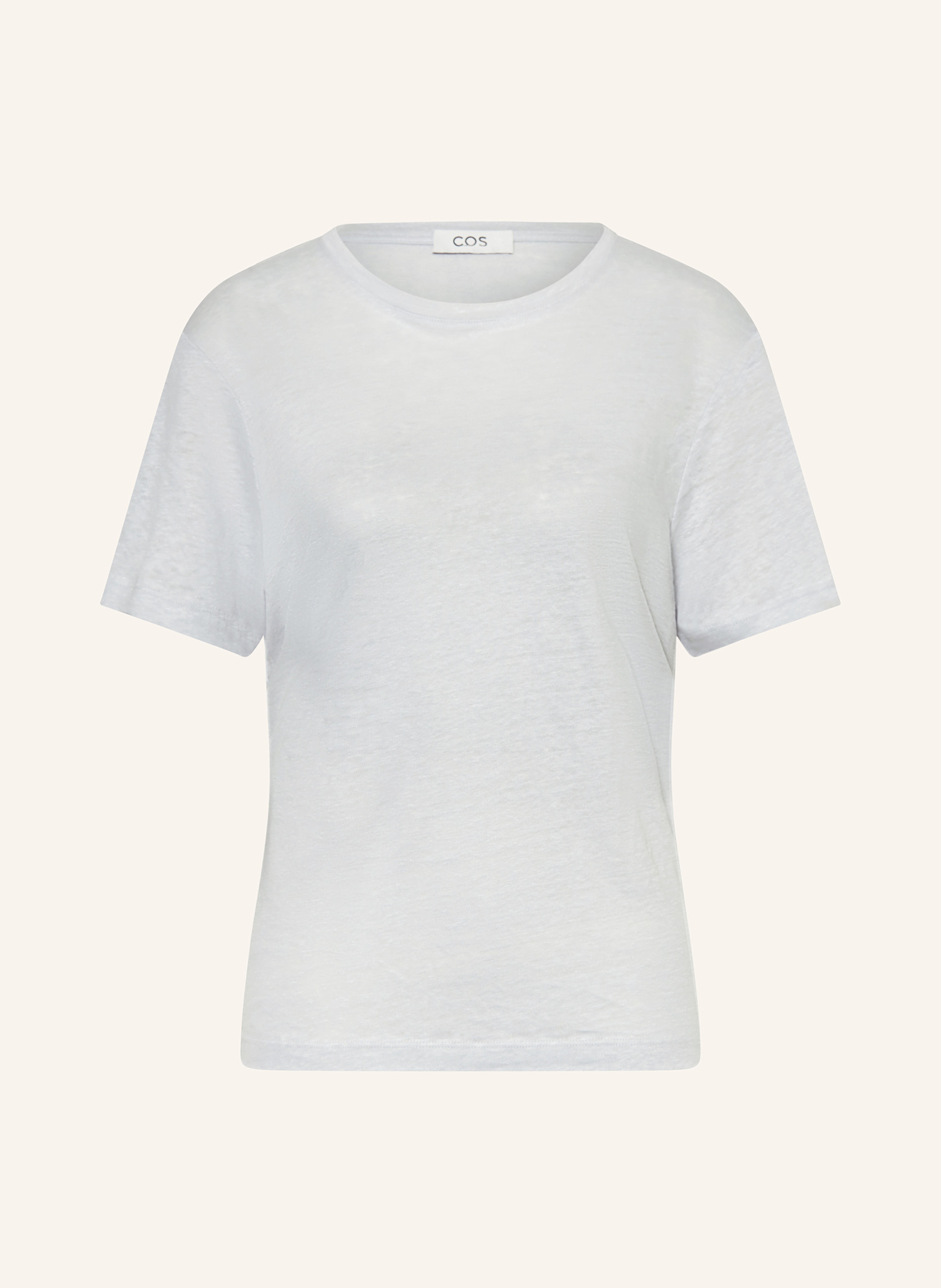 COS T-Shirt aus Leinen: HELLGRAU