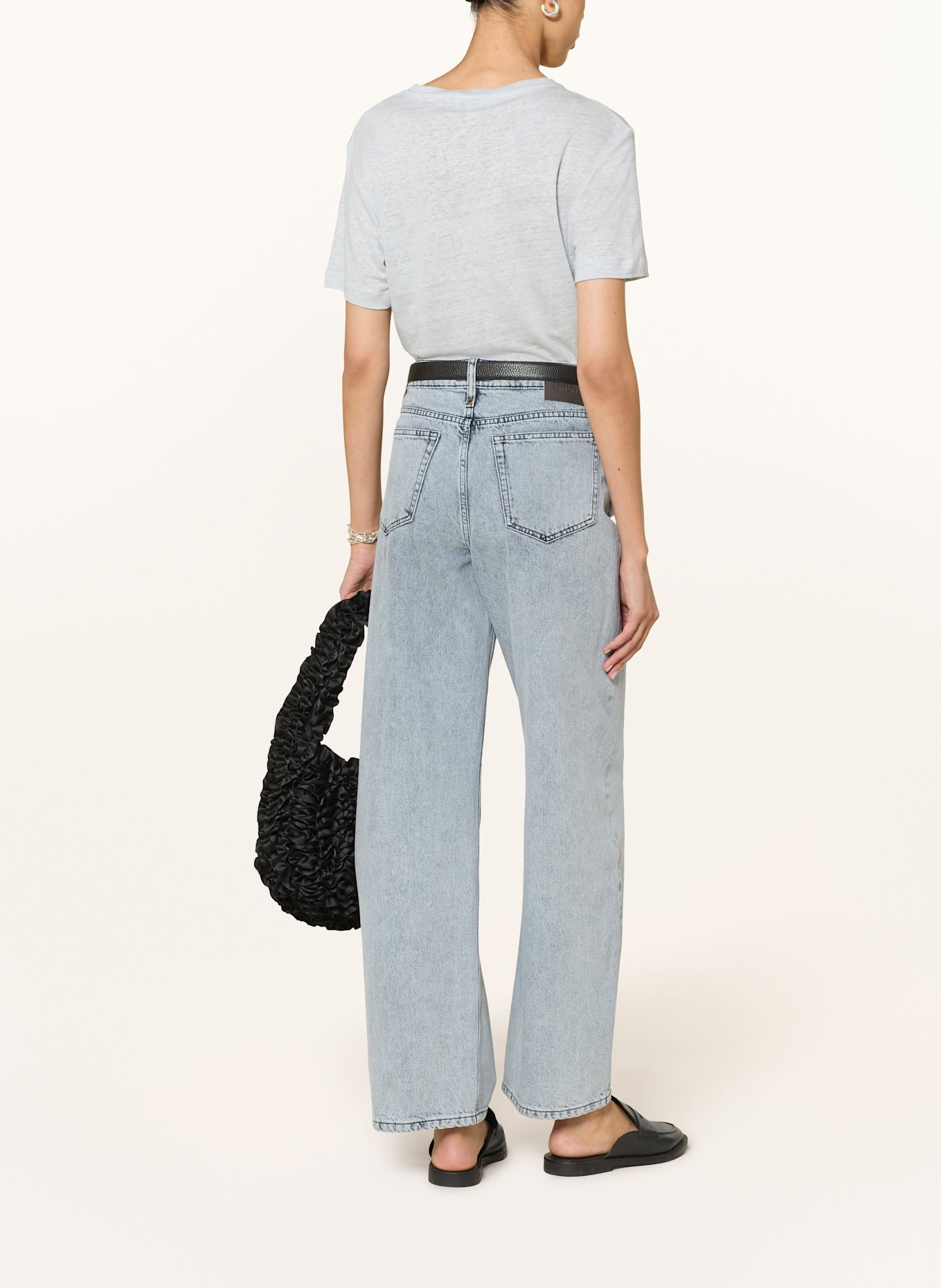 COS T-Shirt aus Leinen: HELLGRAU