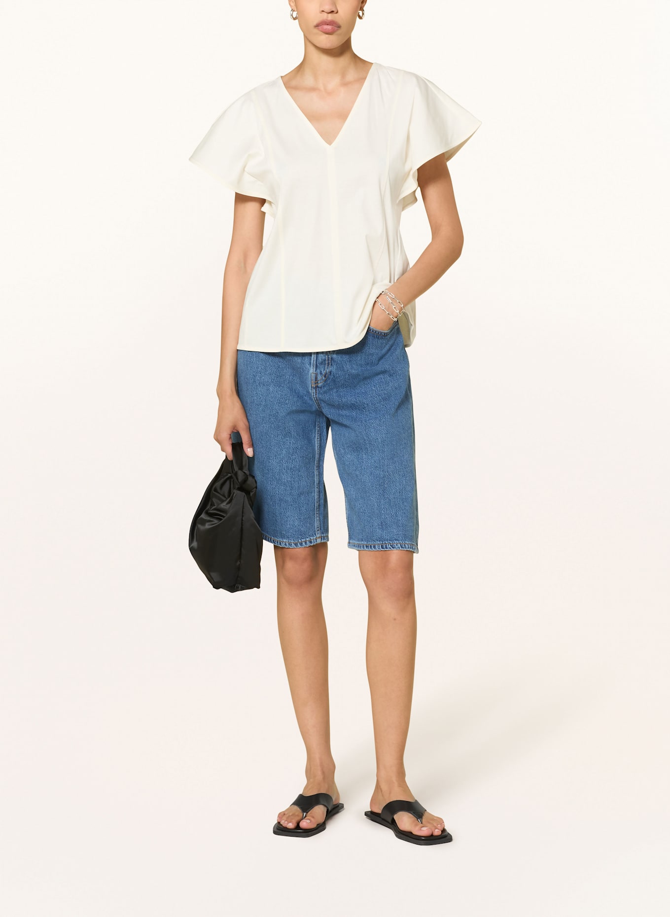 COS Jeans-Bermudas: 007 Blue Medium Dusty