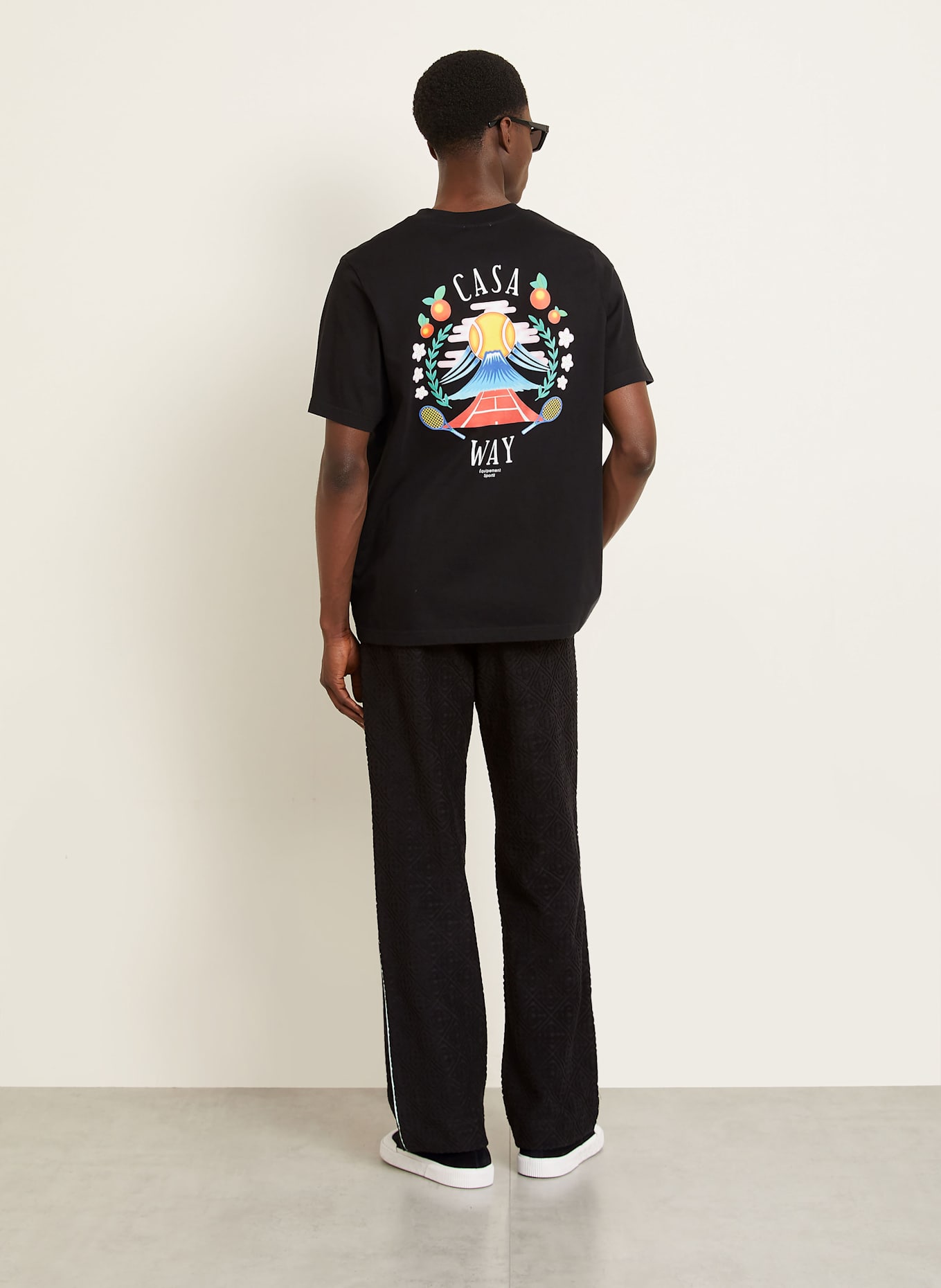 Casablanca T-Shirt: SCHWARZ