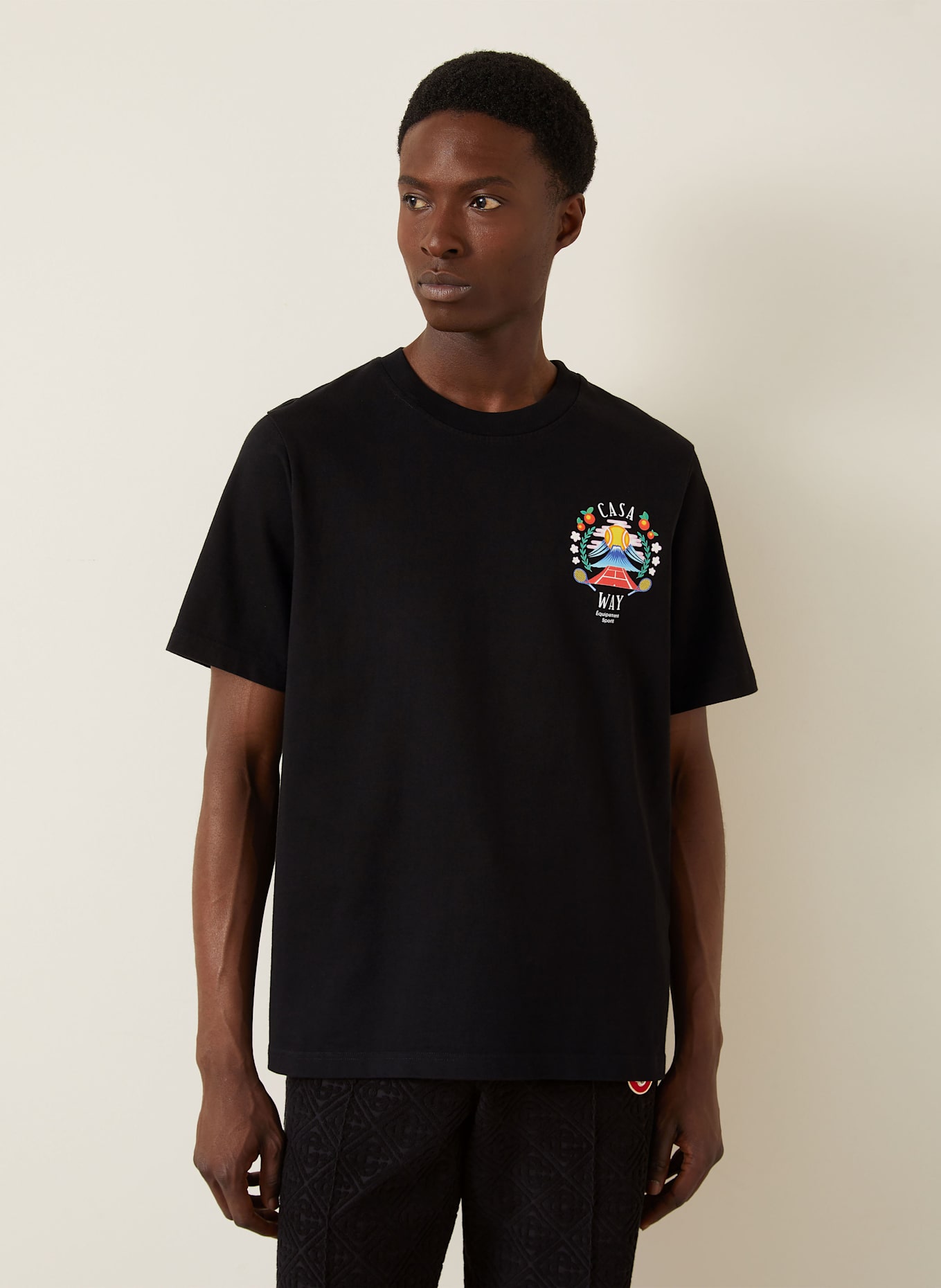 Casablanca T-Shirt: SCHWARZ