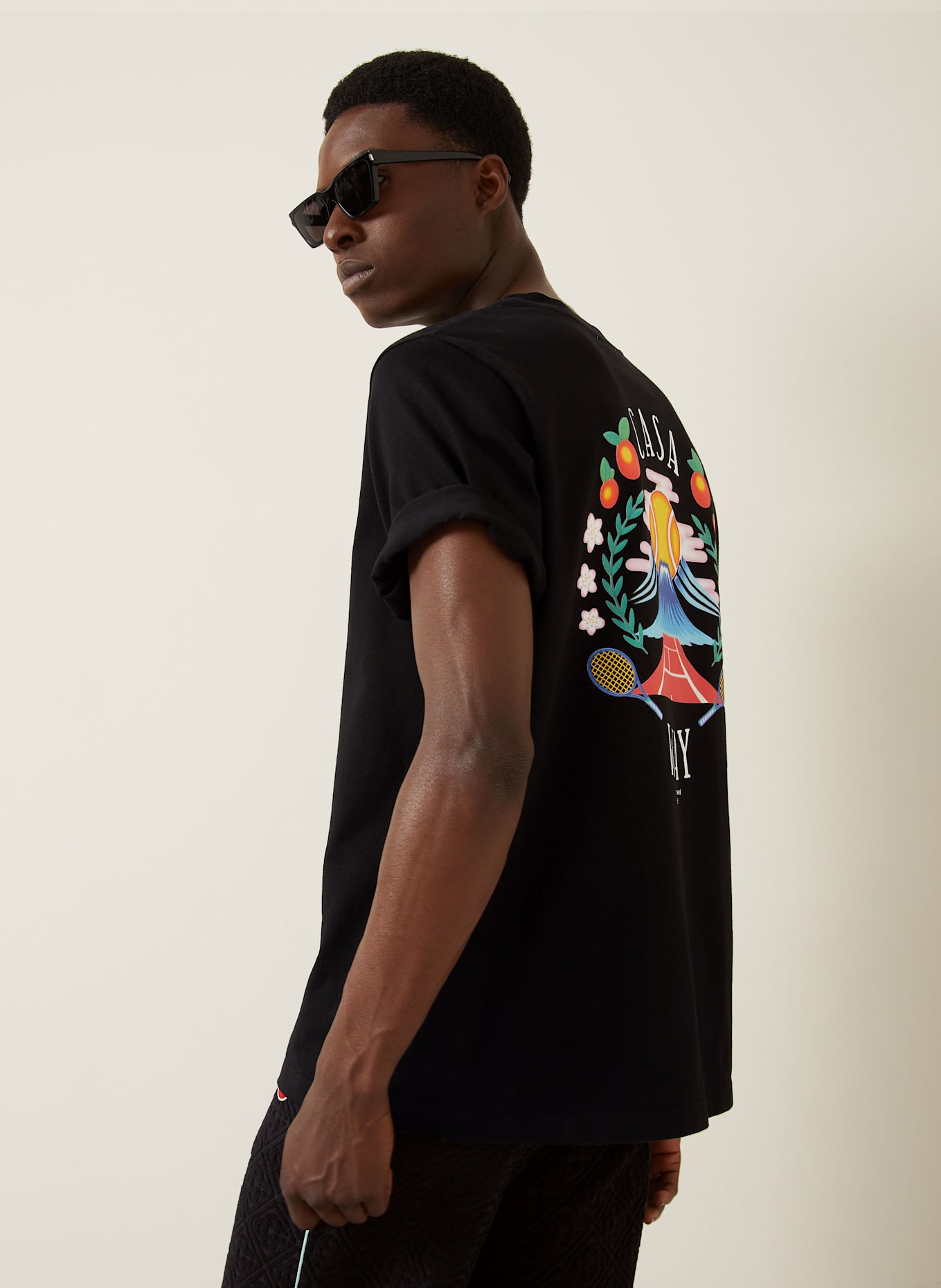 Casablanca T-Shirt: SCHWARZ