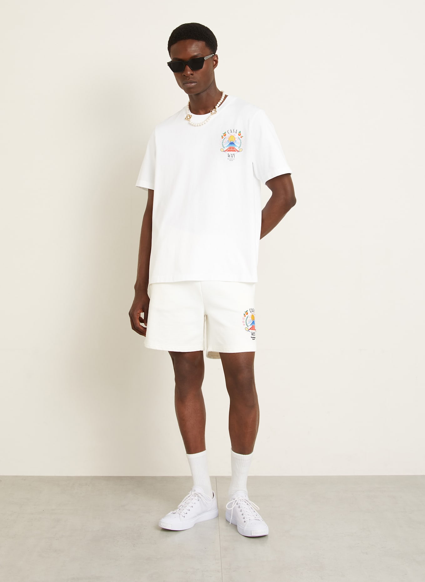 Casablanca T-Shirt: WEISS