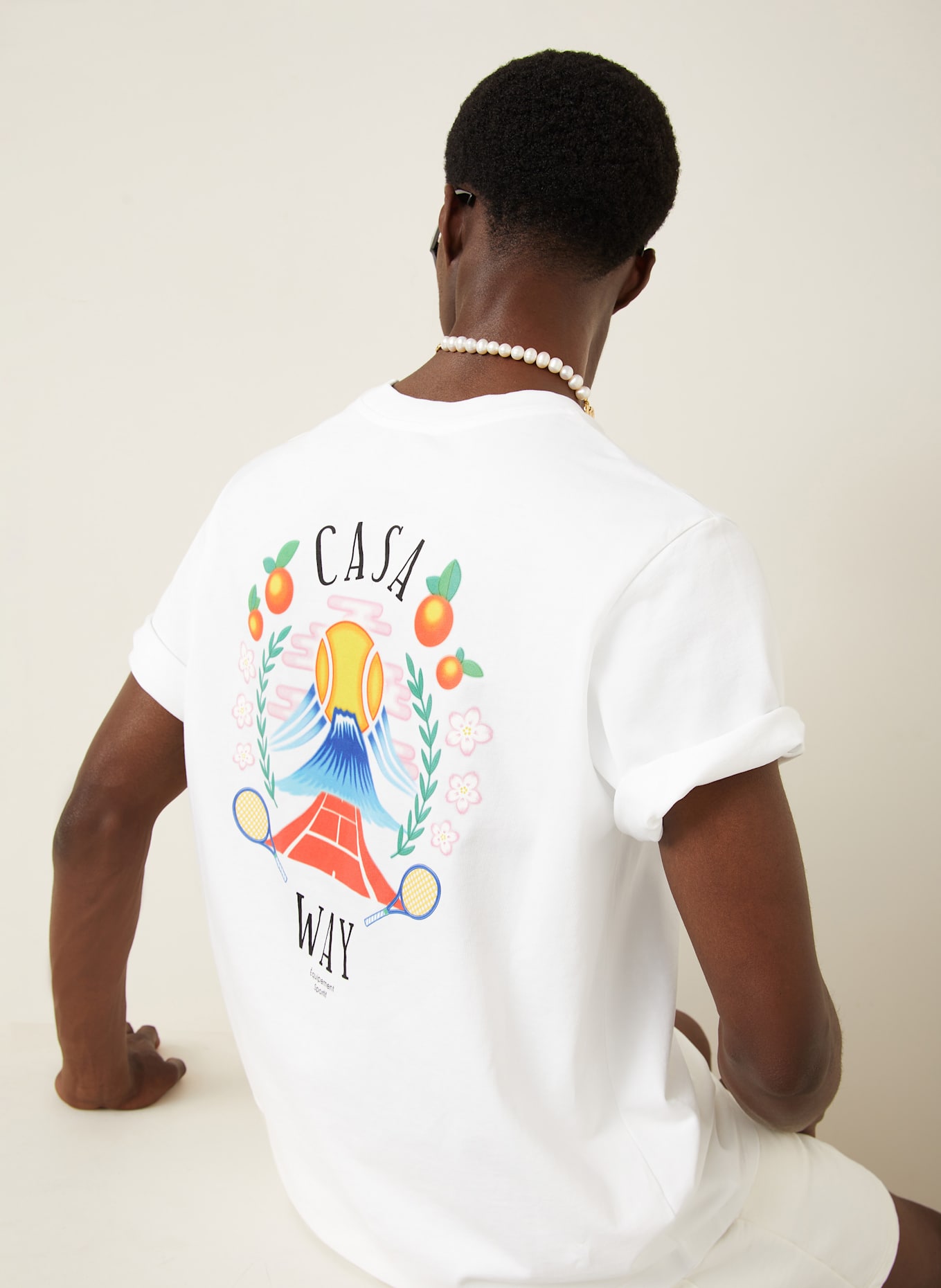 Casablanca T-Shirt: WEISS