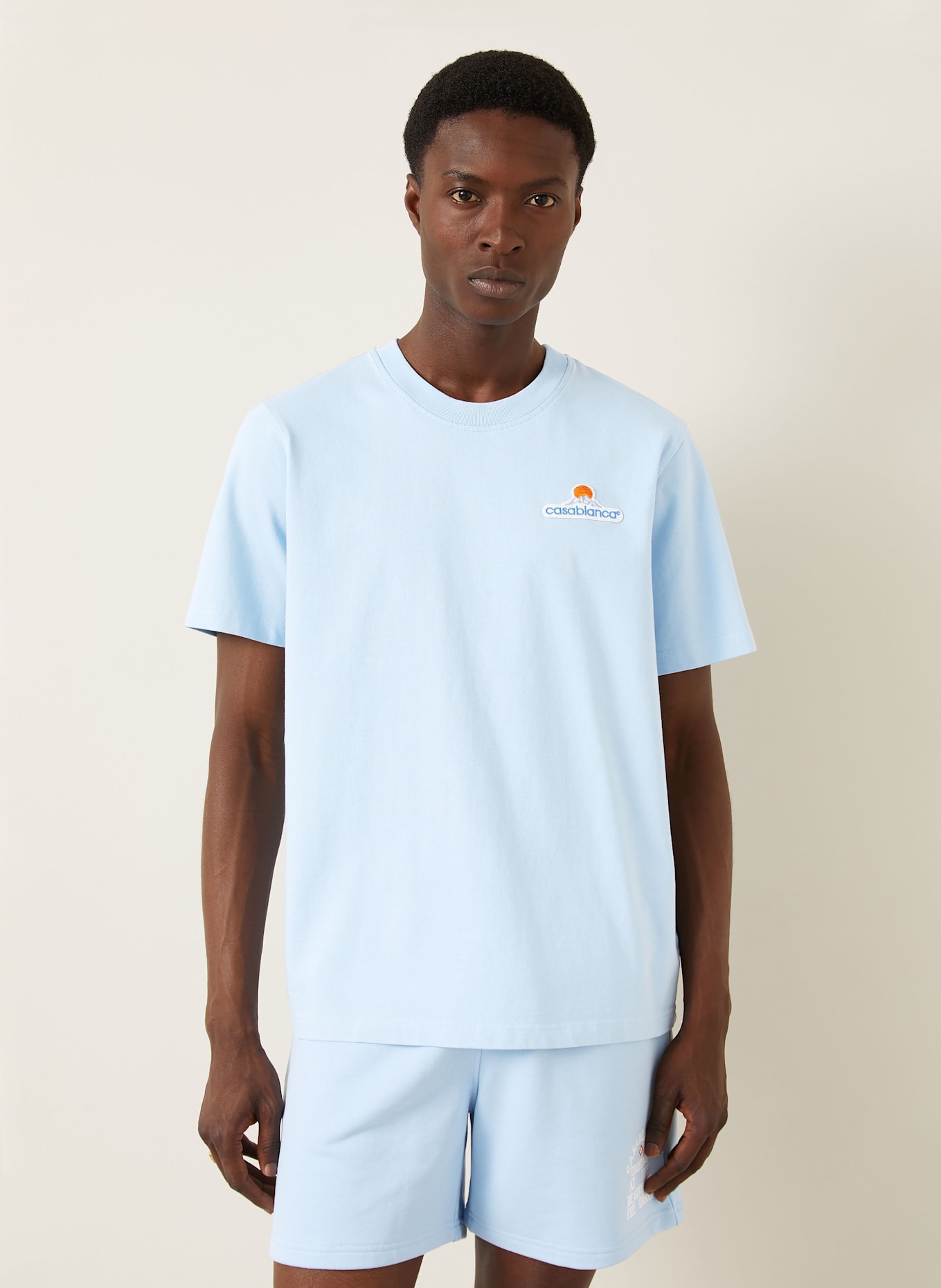 Casablanca T-shirt: LIGHT BLUE