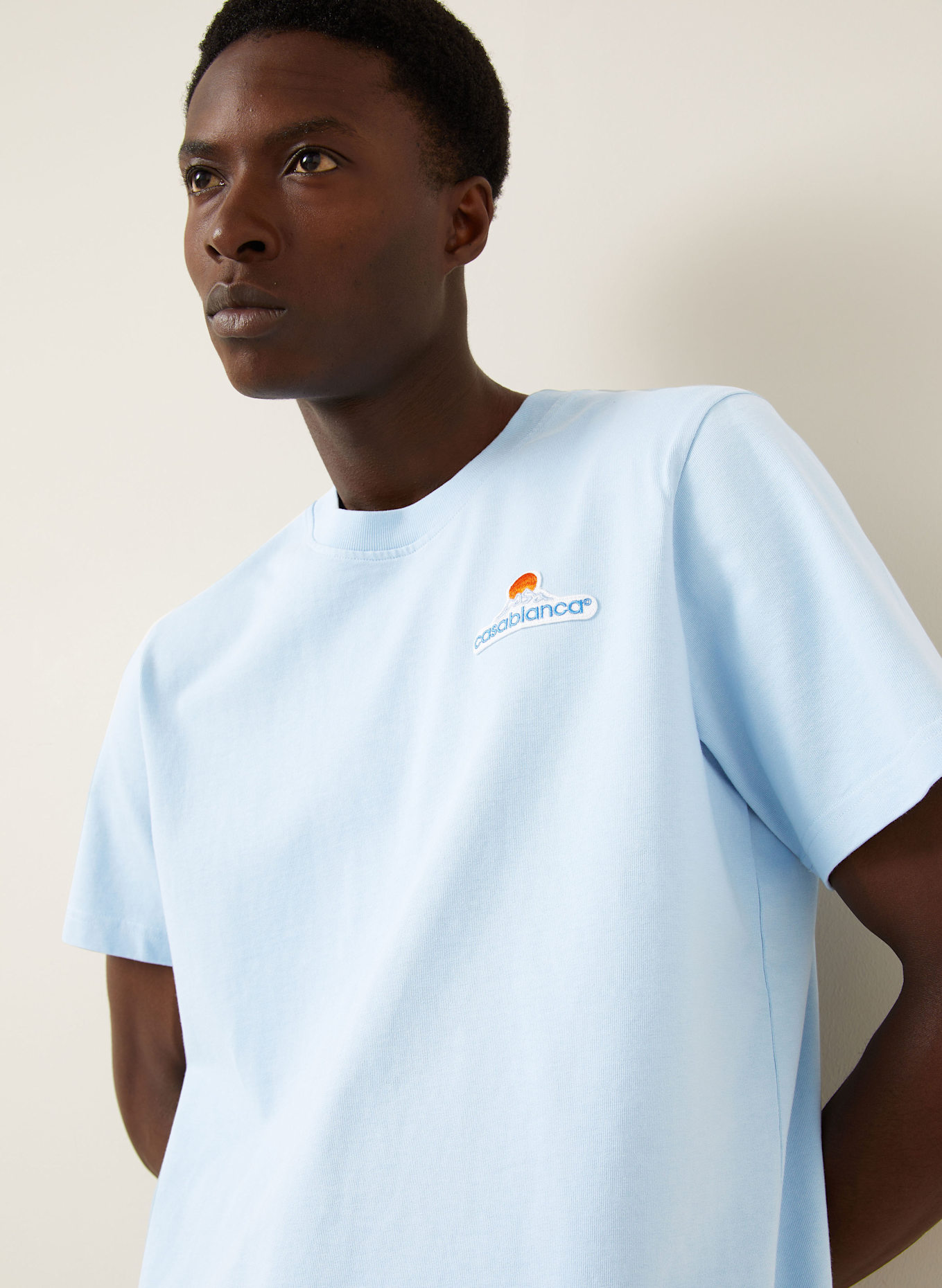Casablanca T-shirt: LIGHT BLUE