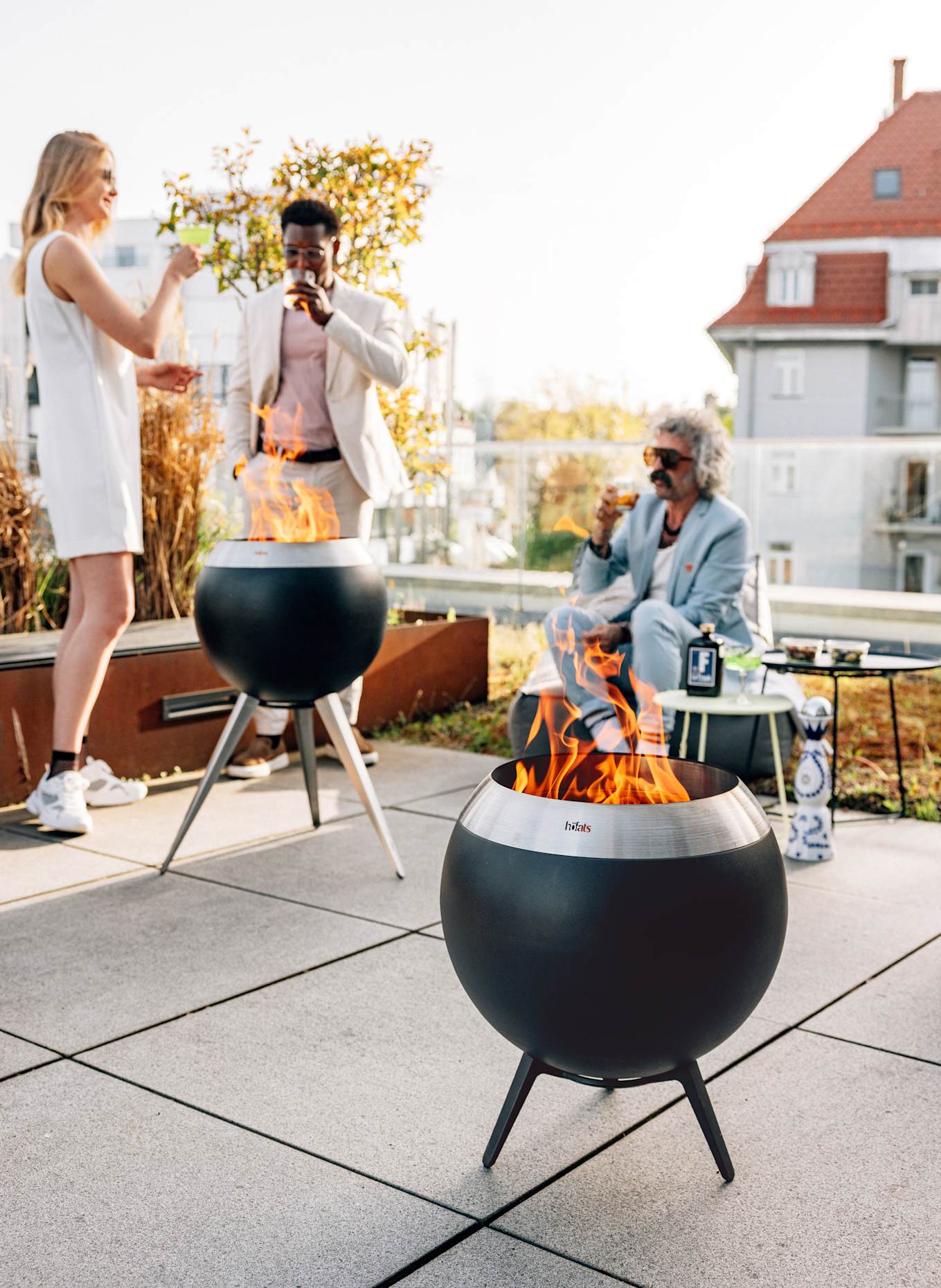 höfats Vuurkorf MOON 45: ZWART / ZILVER