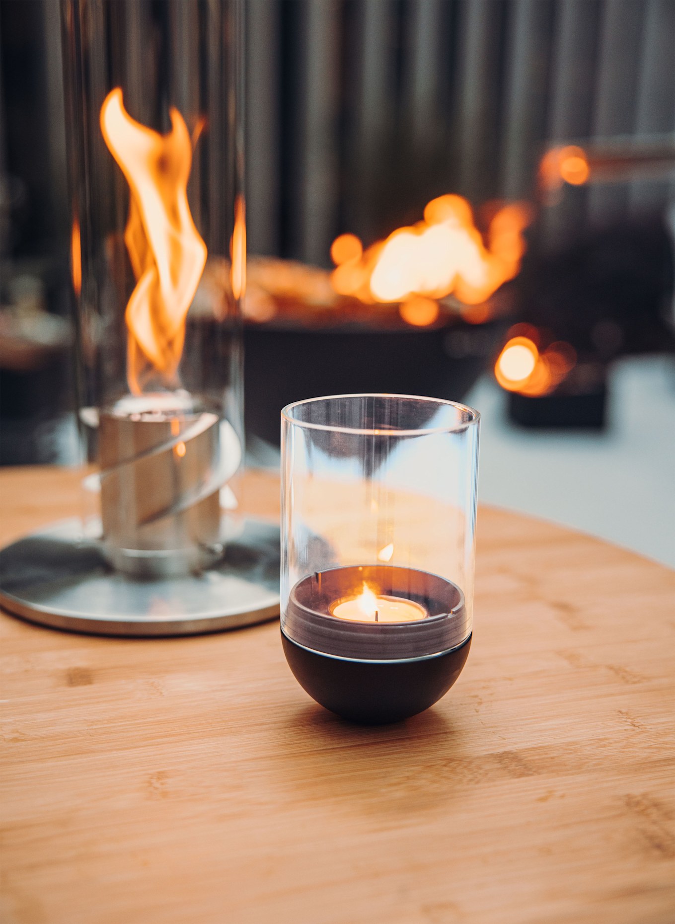 höfats Windlicht GRAVITY CANDLE: ZWART