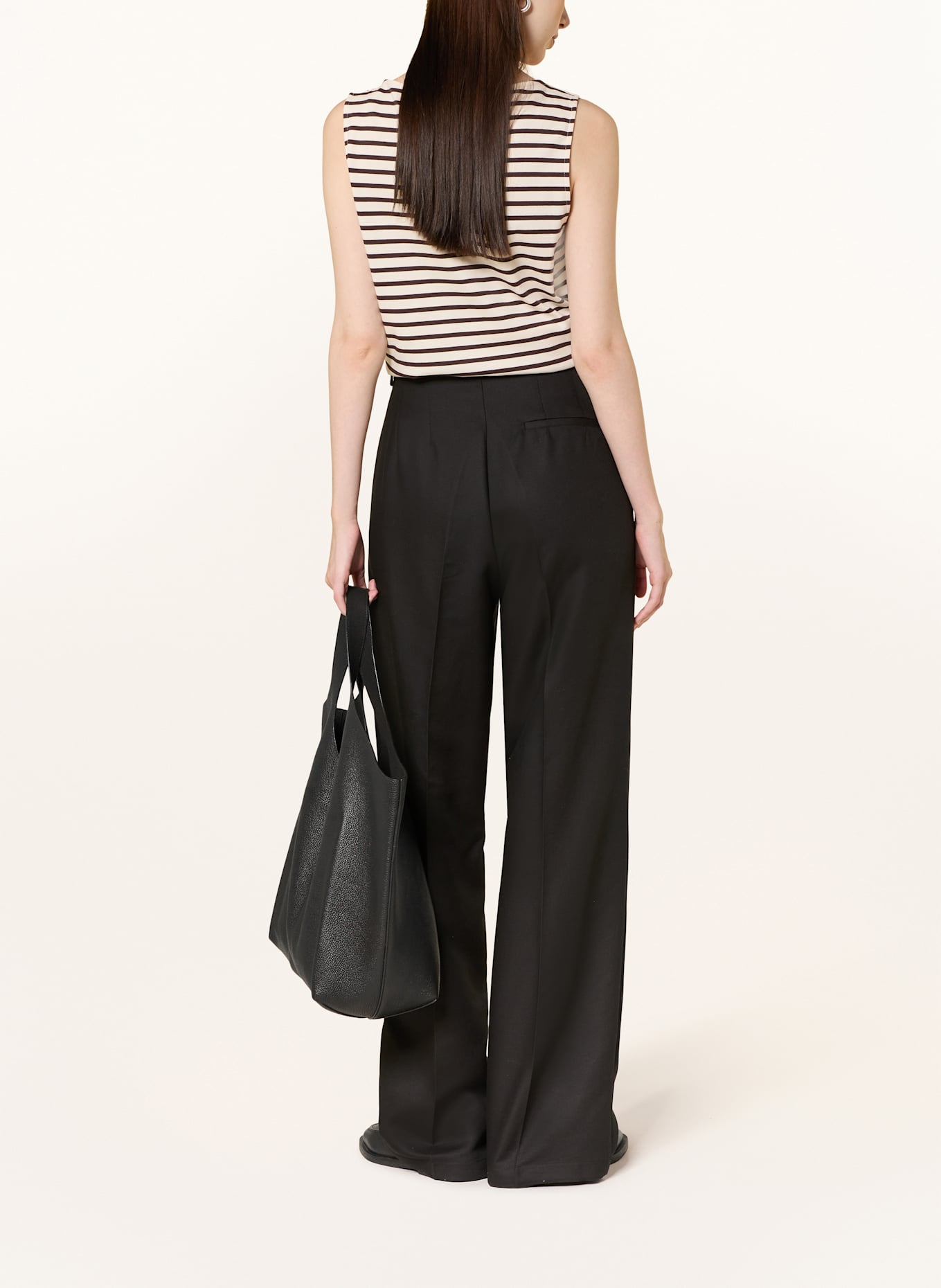 COS Jerseytop: CREME / SCHWARZ