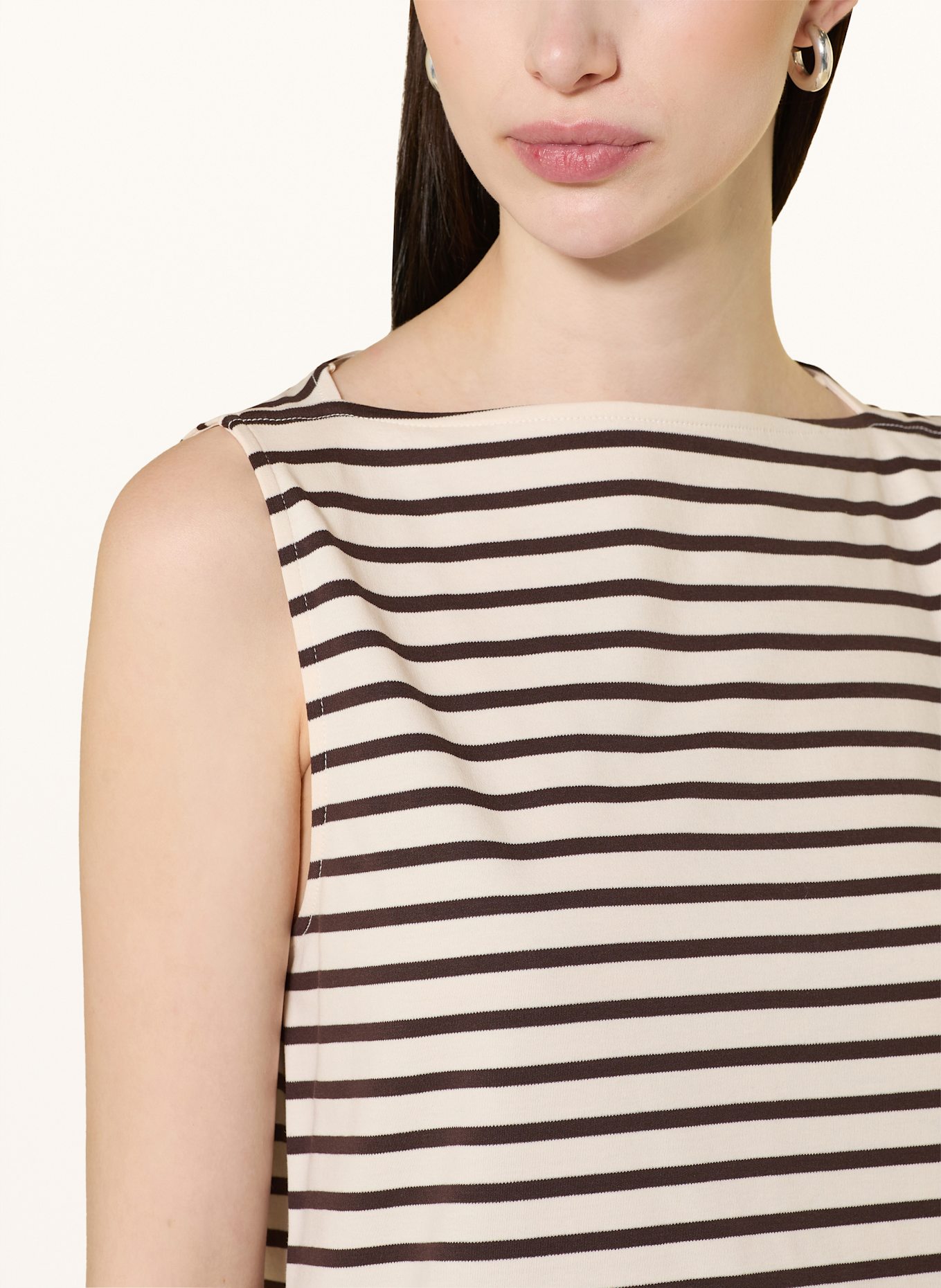 COS Jerseytop: CREME / SCHWARZ