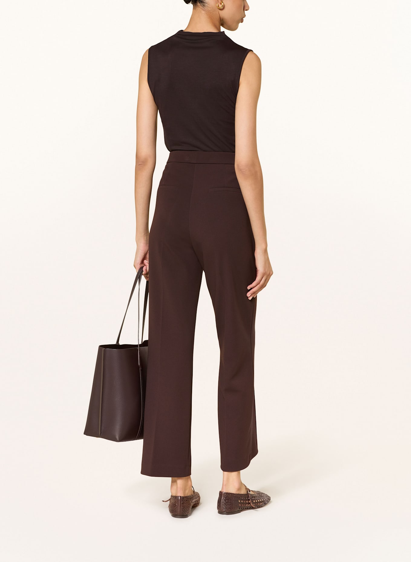 COS Jerseytop: DUNKELBRAUN