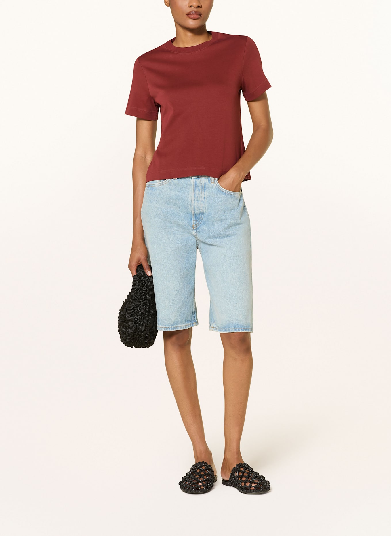 COS T-Shirt: DUNKELROT