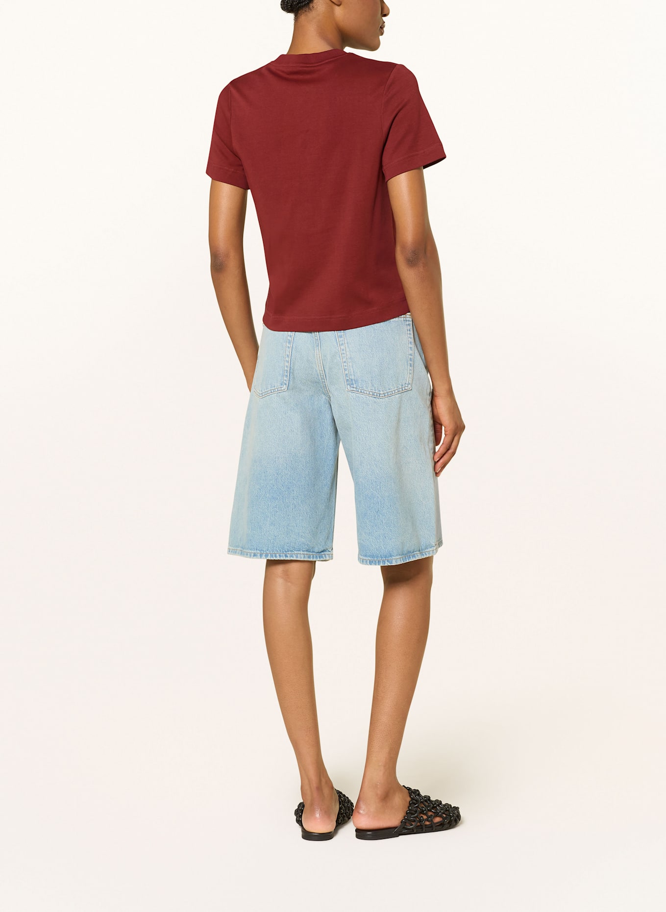 COS T-Shirt: DUNKELROT