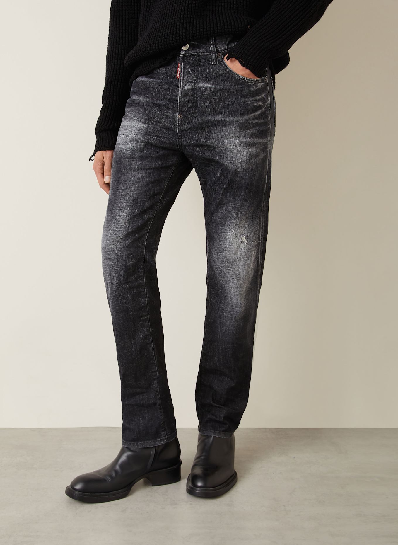 DSQUARED2 Jeans 642 Regular Fit: 900 BLACK