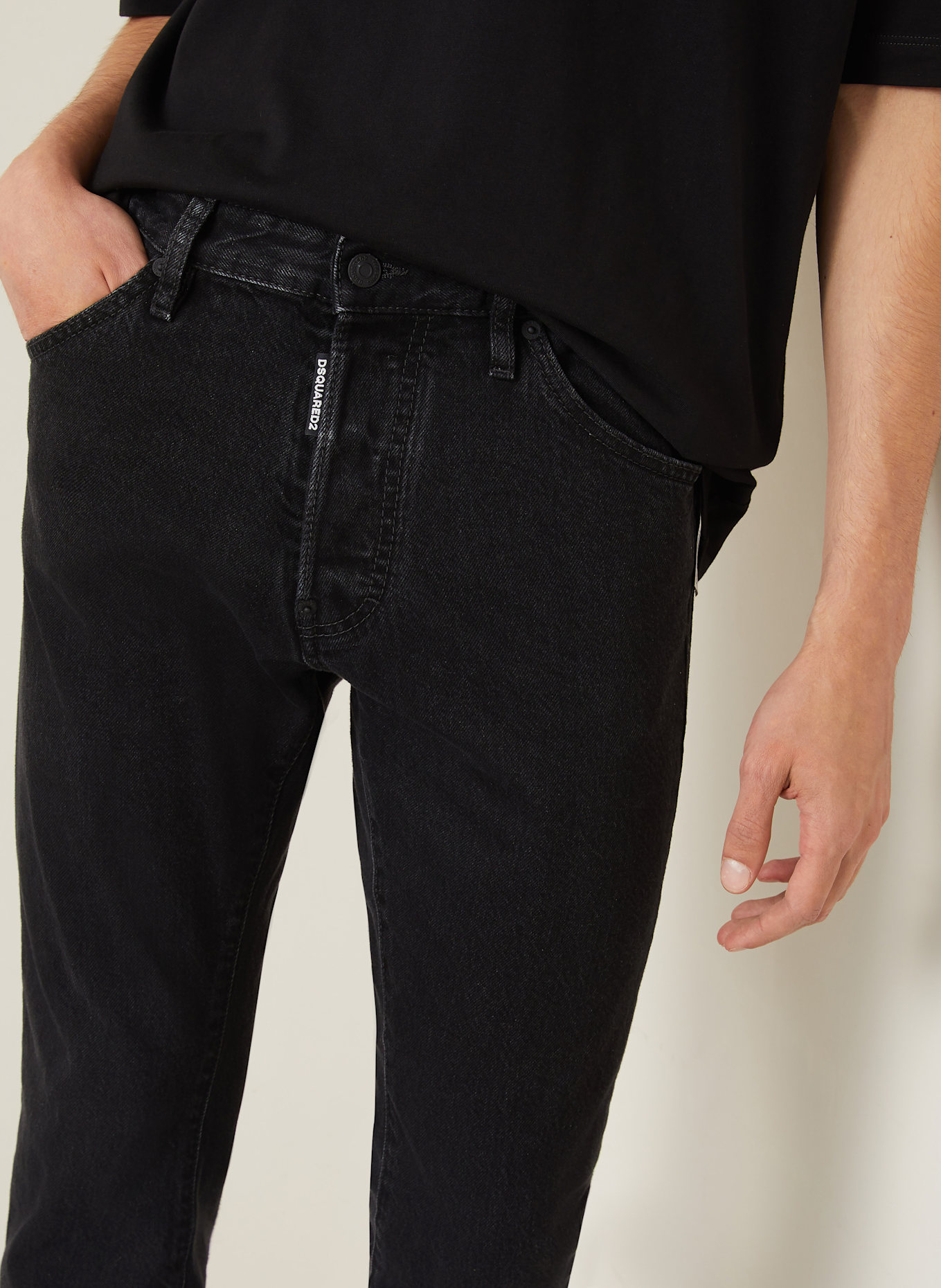 DSQUARED2 Jeans COOL GUY slim fit: 900 BLACK