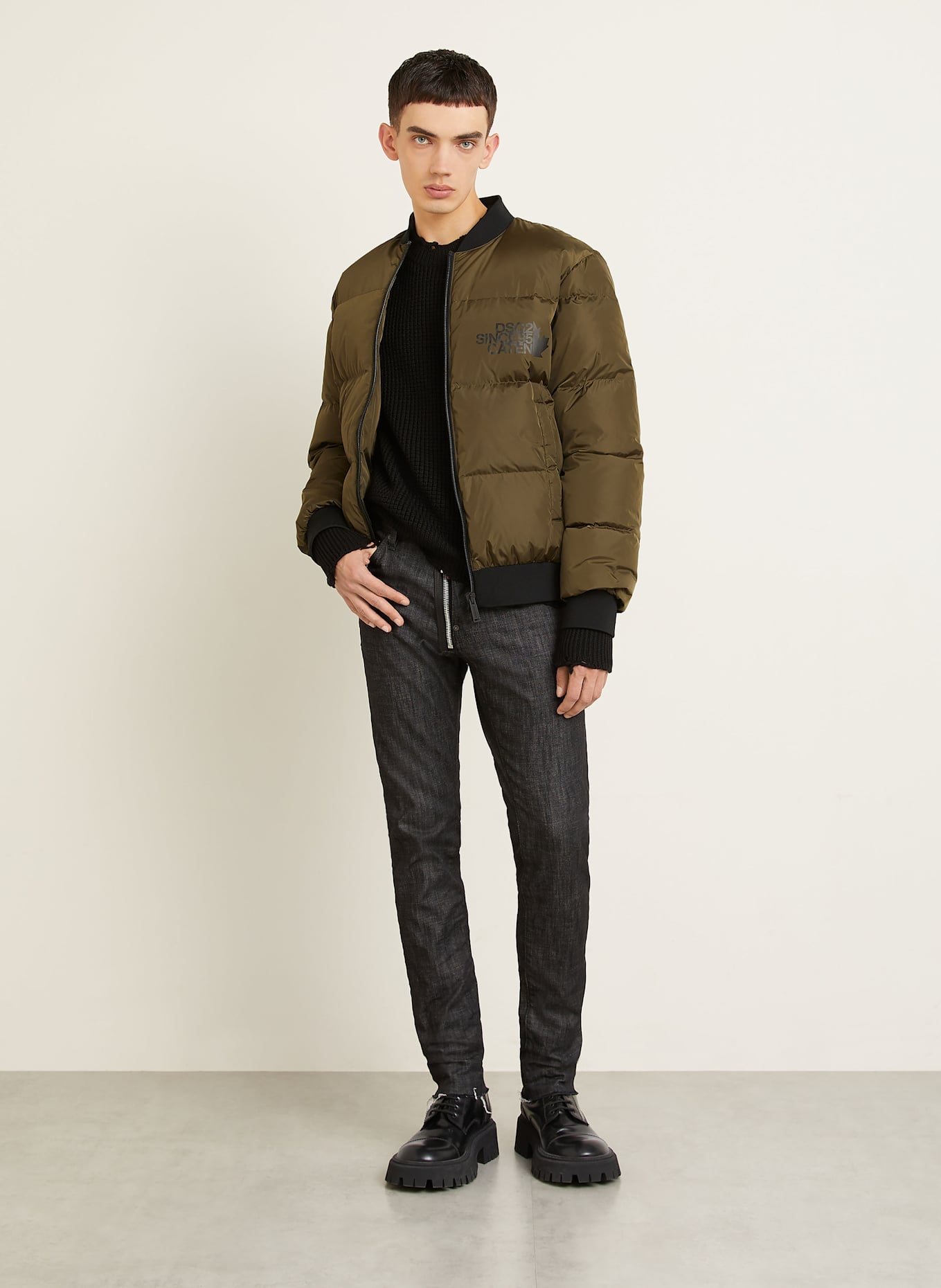DSQUARED2 Daunenjacke EASY PUFFER: KHAKI
