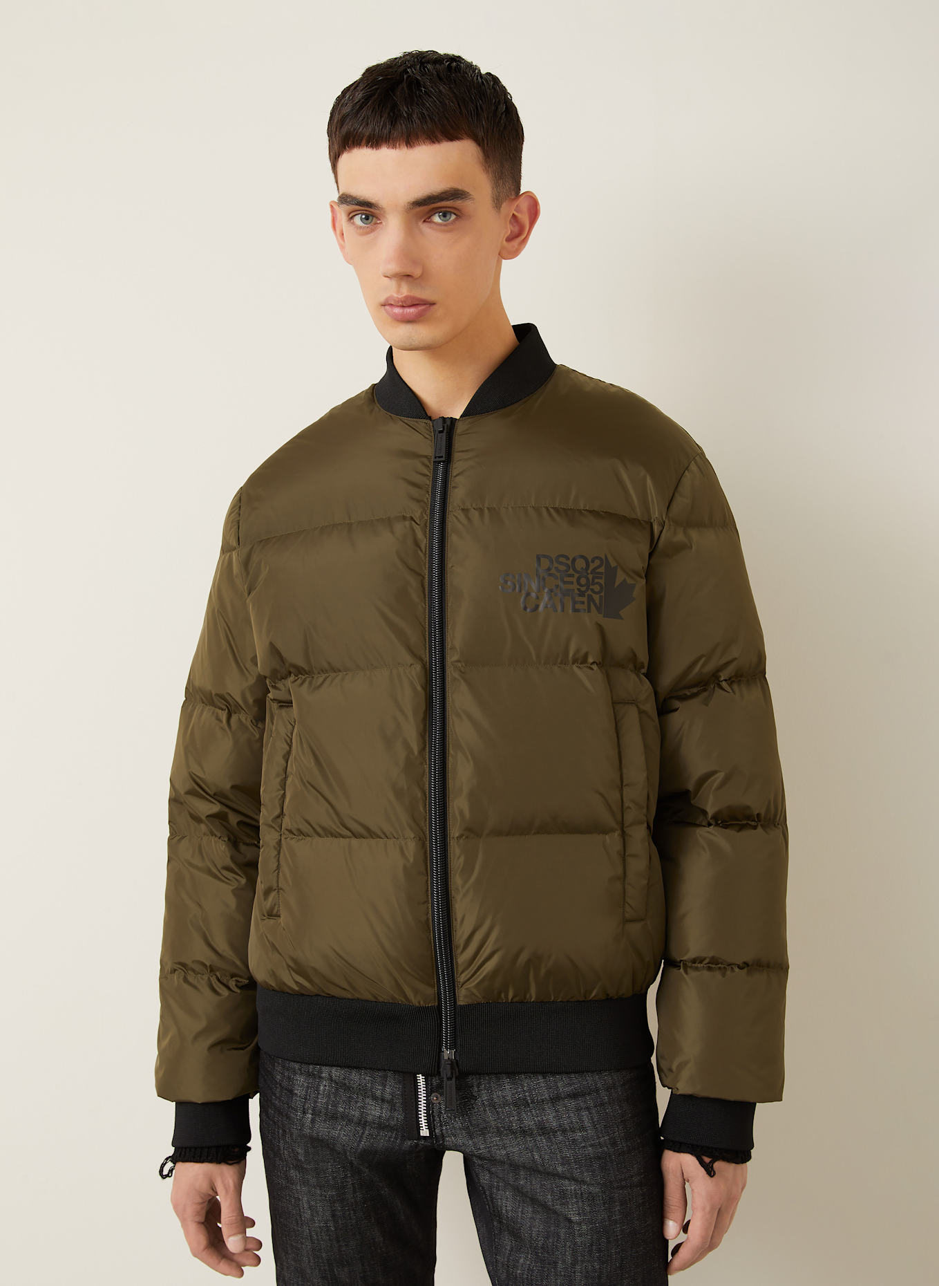 DSQUARED2 Daunenjacke EASY PUFFER: KHAKI