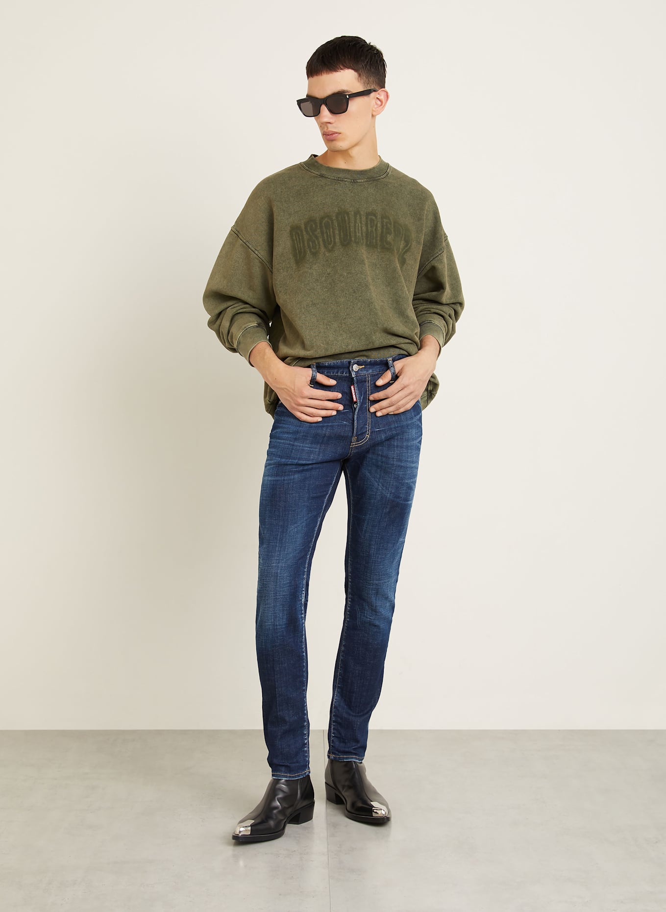 DSQUARED2 Jeans COOL GUY Slim Fit: 470 NAVY BLUE