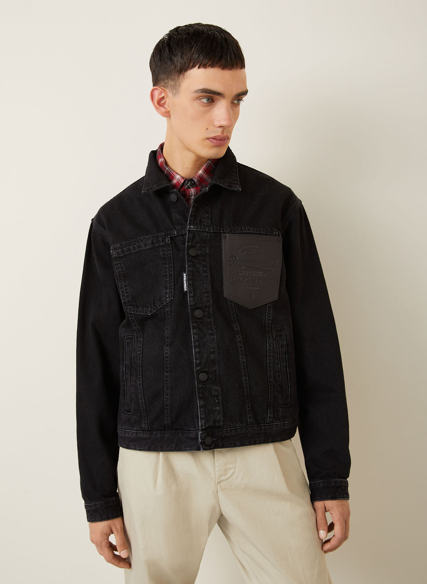 DSQUARED2 Jeansjacke: SCHWARZ