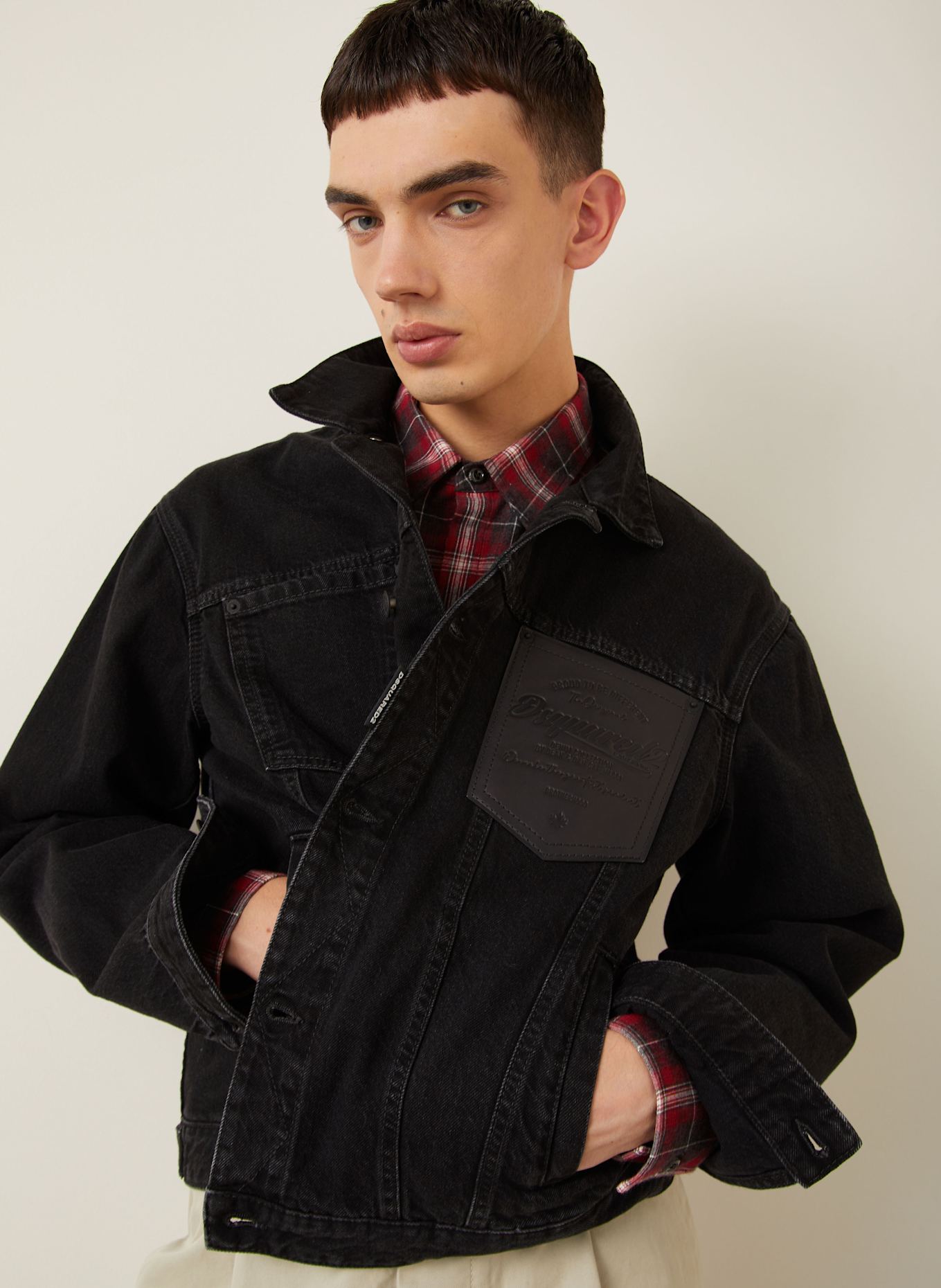 DSQUARED2 Jeansjacke: SCHWARZ