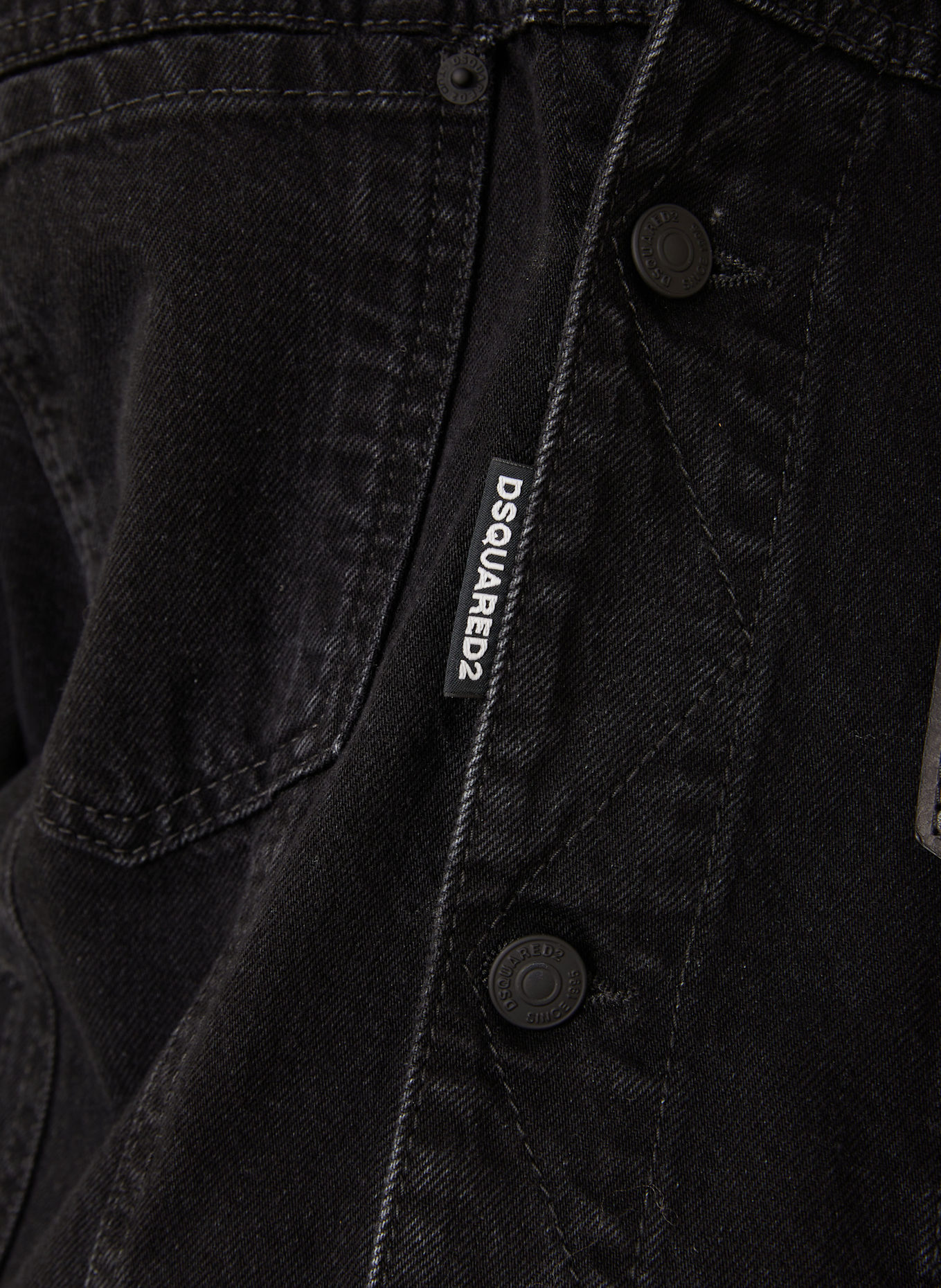 DSQUARED2 Jeansjacke: SCHWARZ