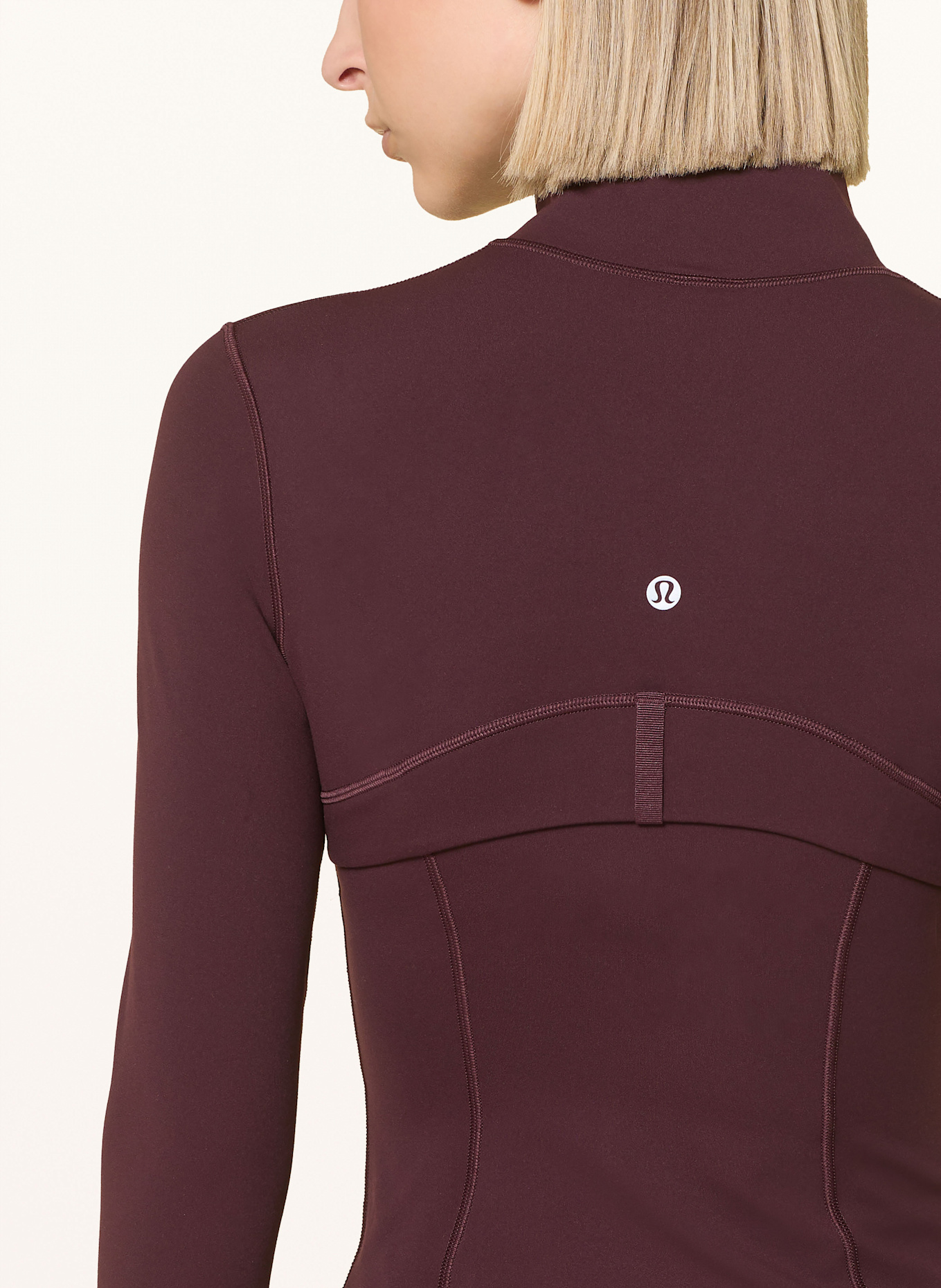 lululemon Veste de yoga DEFINE CROPPED: FUCHSIA