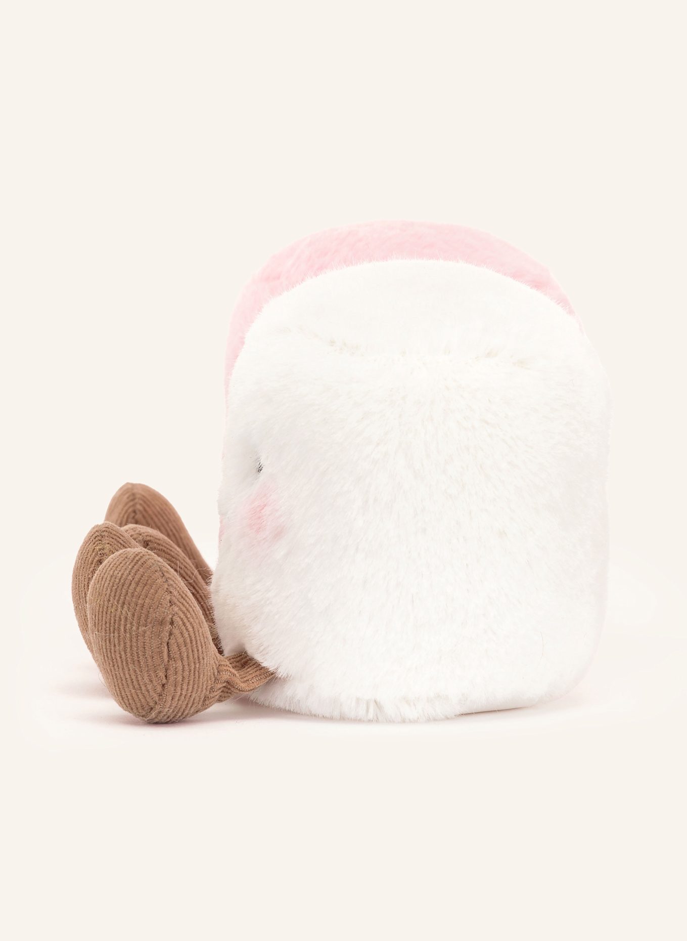 Jellycat Peluche AMUSEABLES PINK AND WHITE MARSHMALLOWS: BLANC / ROSE CLAIR