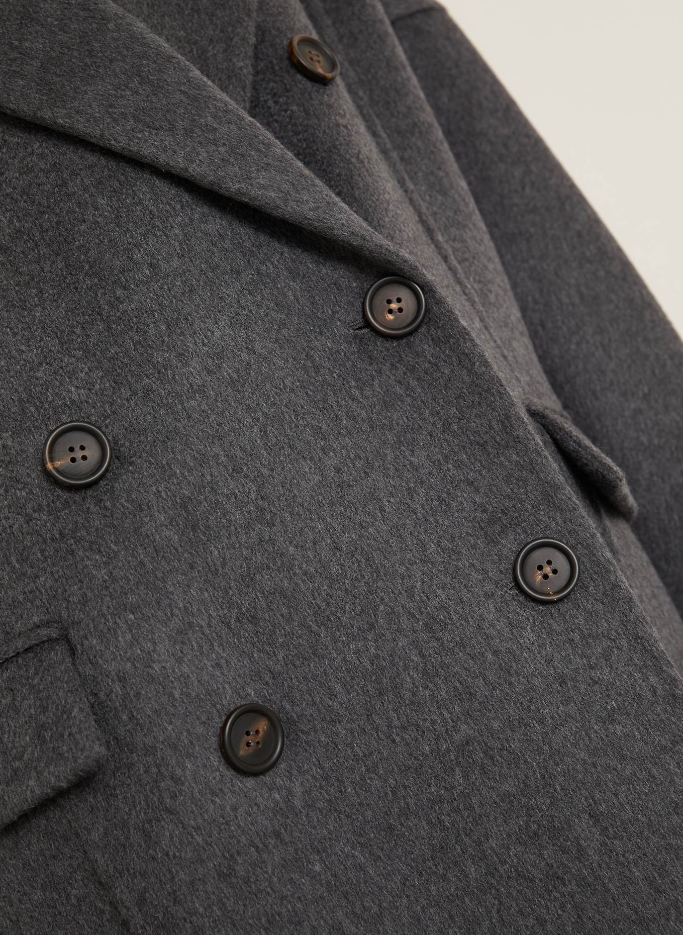 BRUNELLO CUCINELLI Cashmere-Mantel: DUNKELGRAU