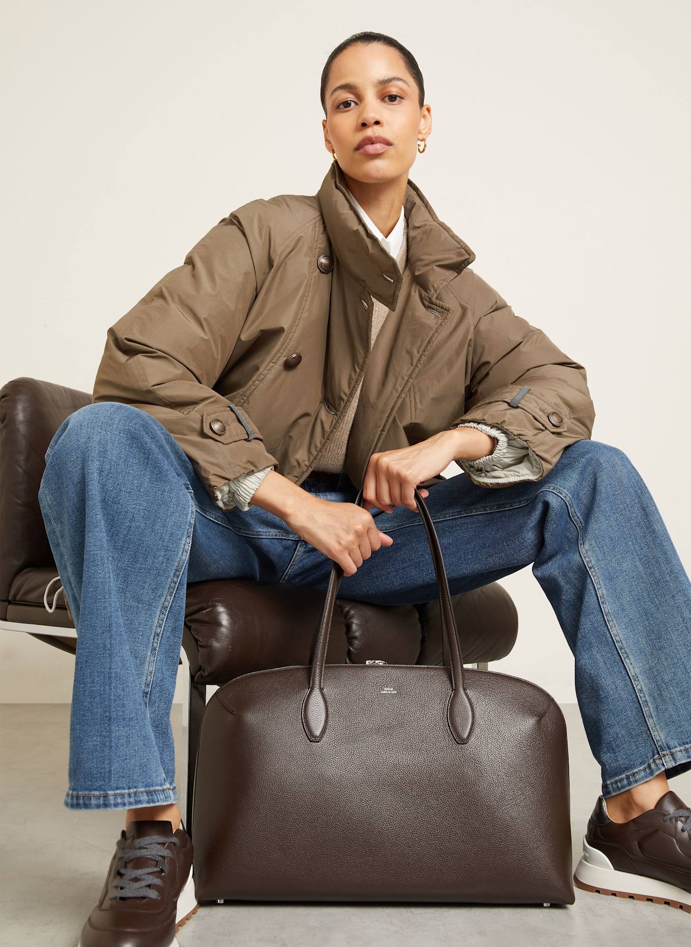 BRUNELLO CUCINELLI Daunenjacke: KHAKI