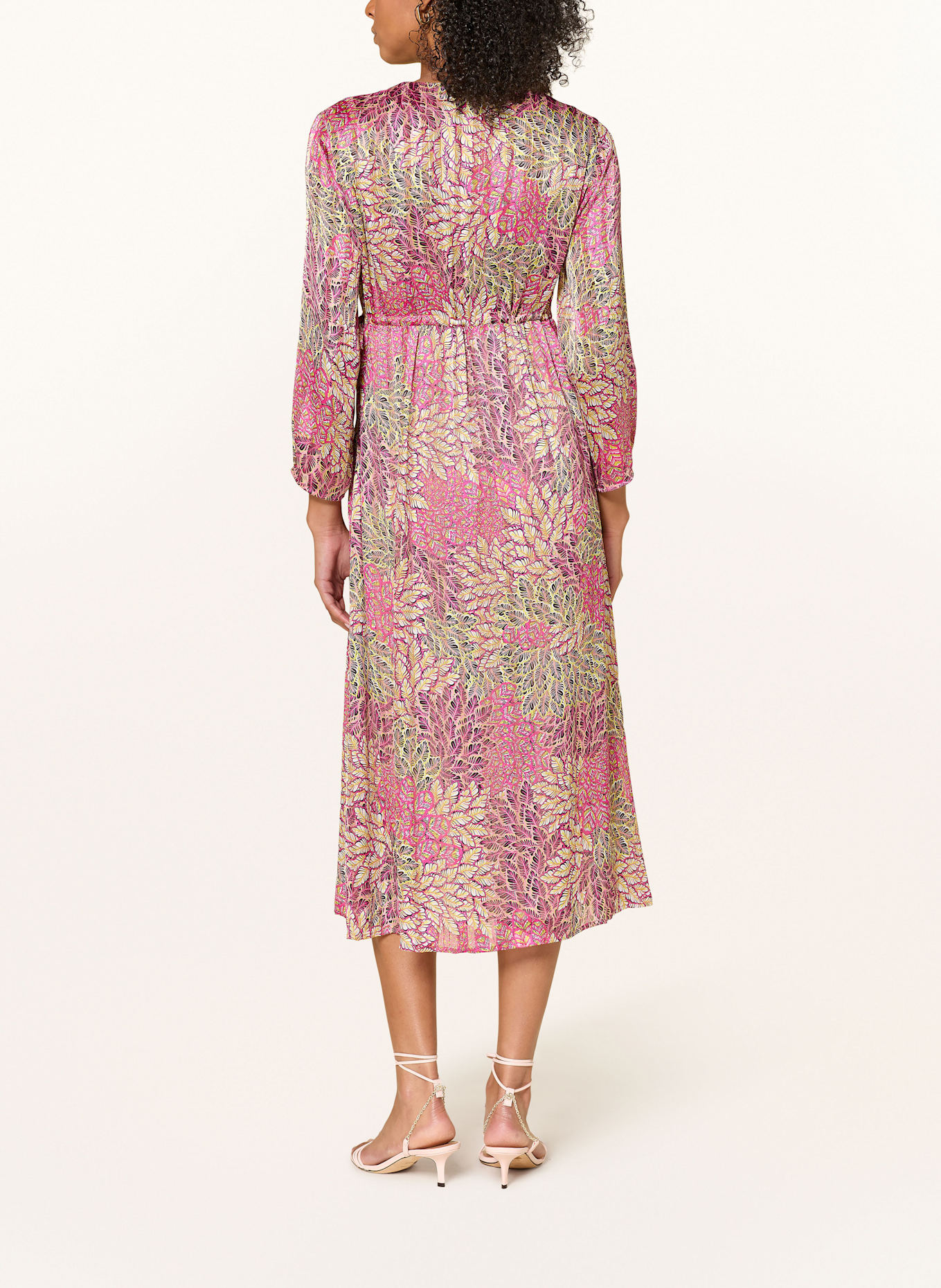 CINQUE Kleid CIDEAN: PINK / GELB / SCHWARZ