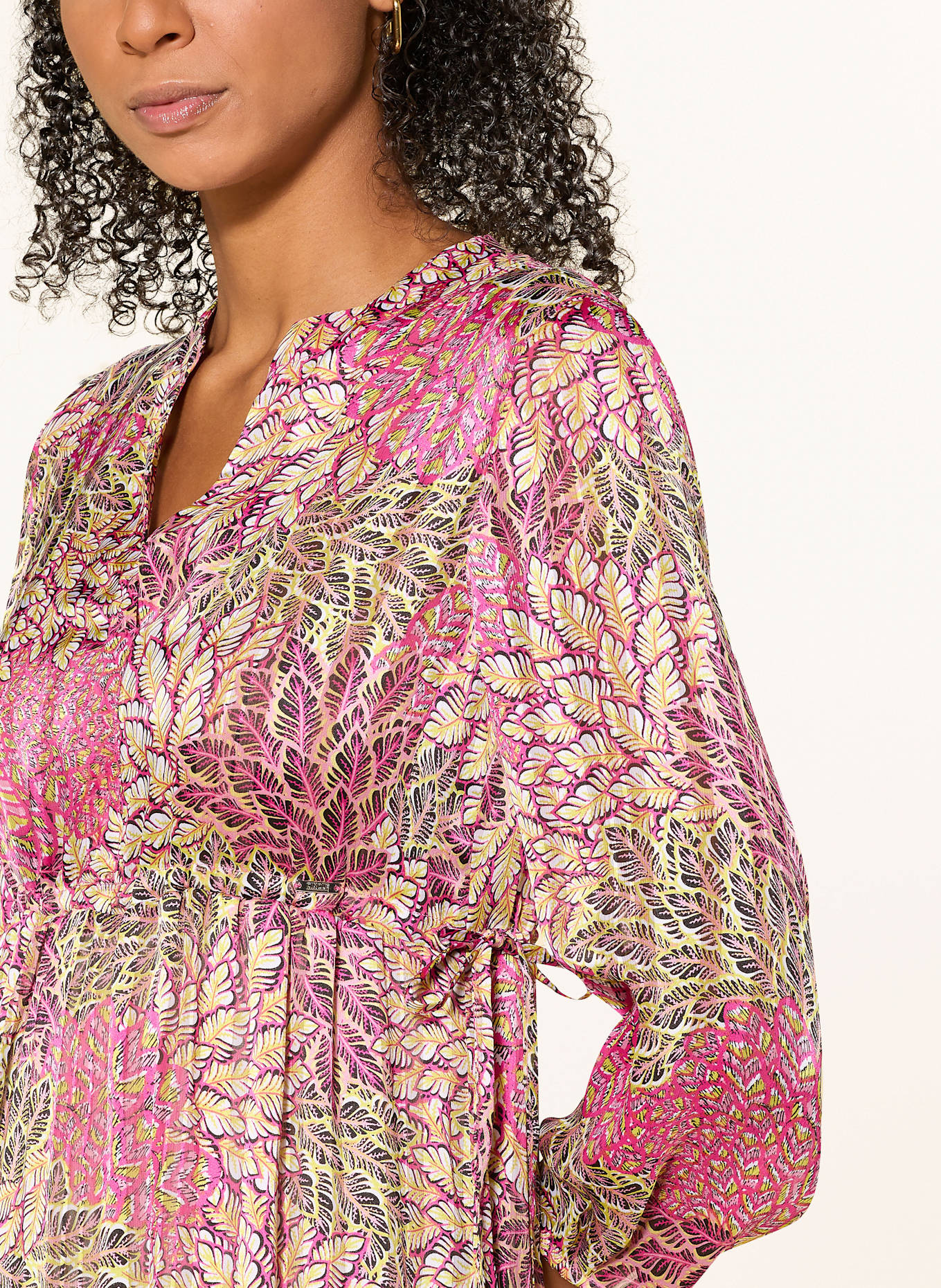 CINQUE Kleid CIDEAN: PINK / GELB / SCHWARZ