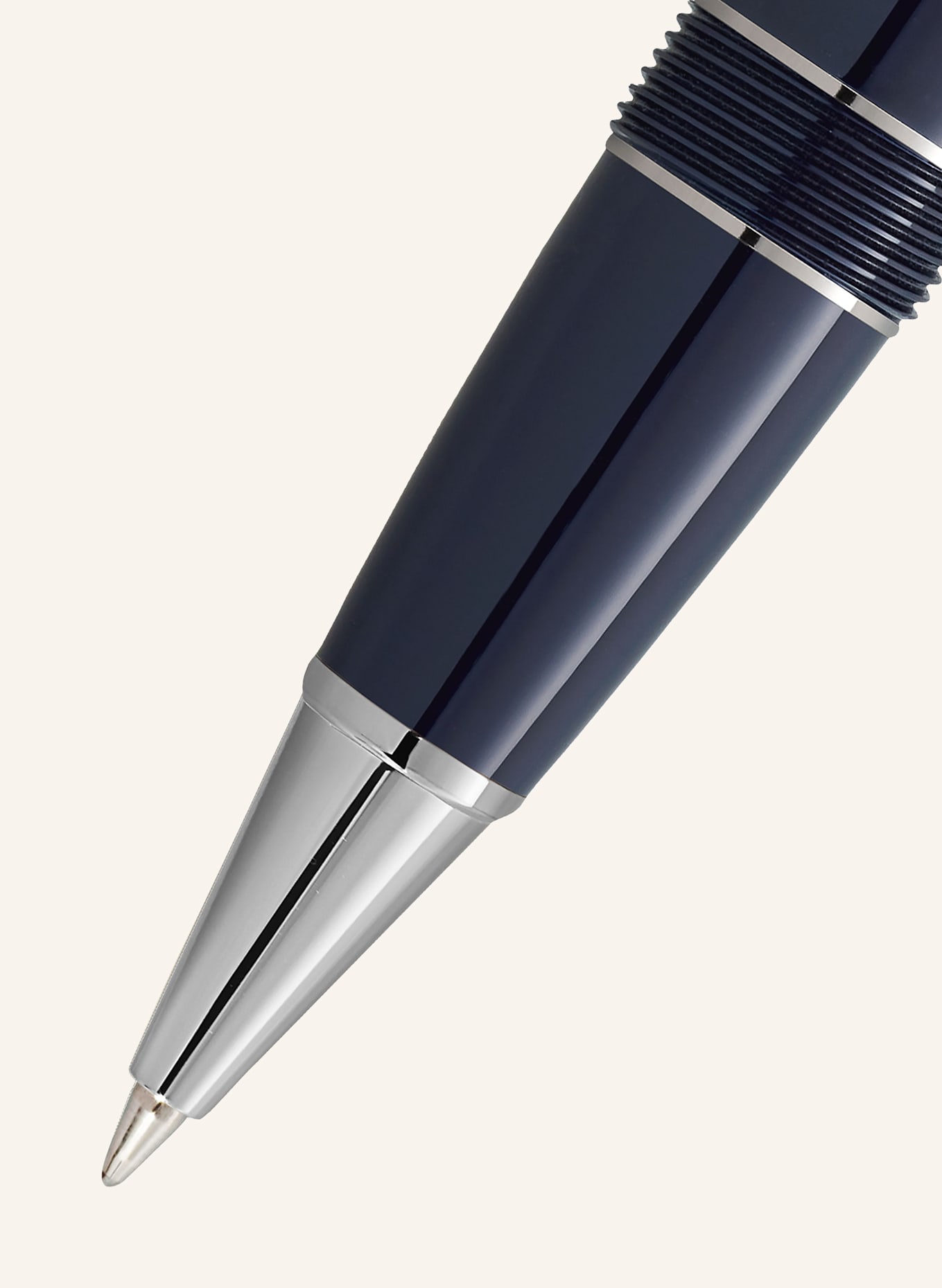 MONTBLANC Rollerball MEISTERSTÜCK CLASSIQUE AROUND THE WORLD IN 80 DAYS: DUNKELBLAU / SILBER