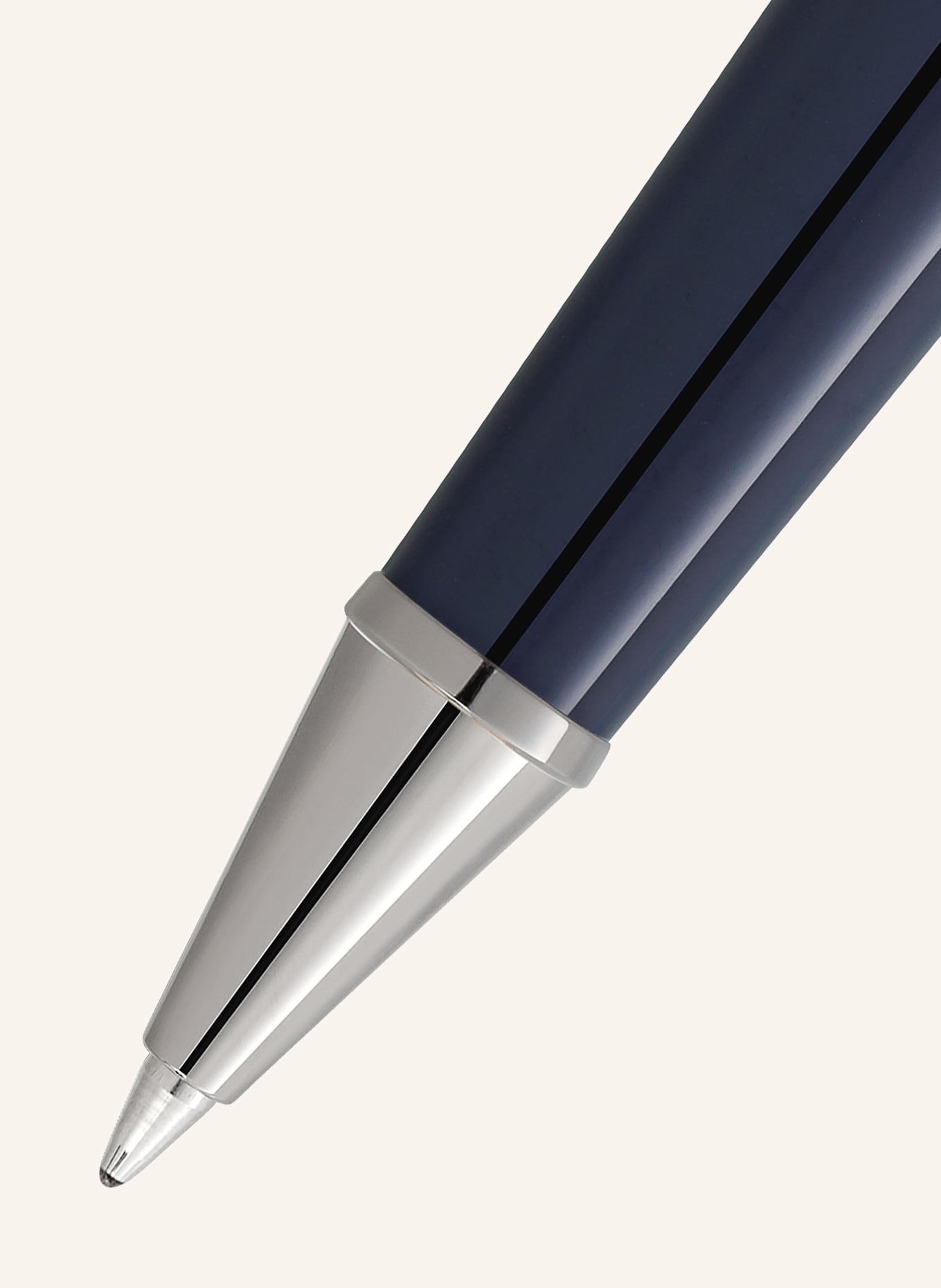 MONTBLANC Rollerball MEISTERSTÜCK CLASSIQUE AROUND THE WORLD IN 80 DAYS: DUNKELBLAU / SILBER