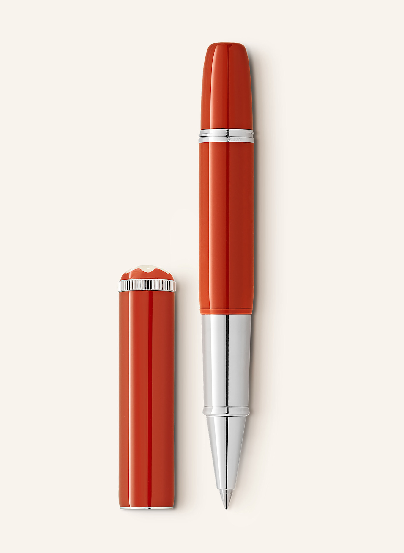 MONTBLANC Rollerball HERITAGE ROUGE ET NOIR BABY SPECIAL EDITION KORALLFÄRGAD: RÖD / SILVER