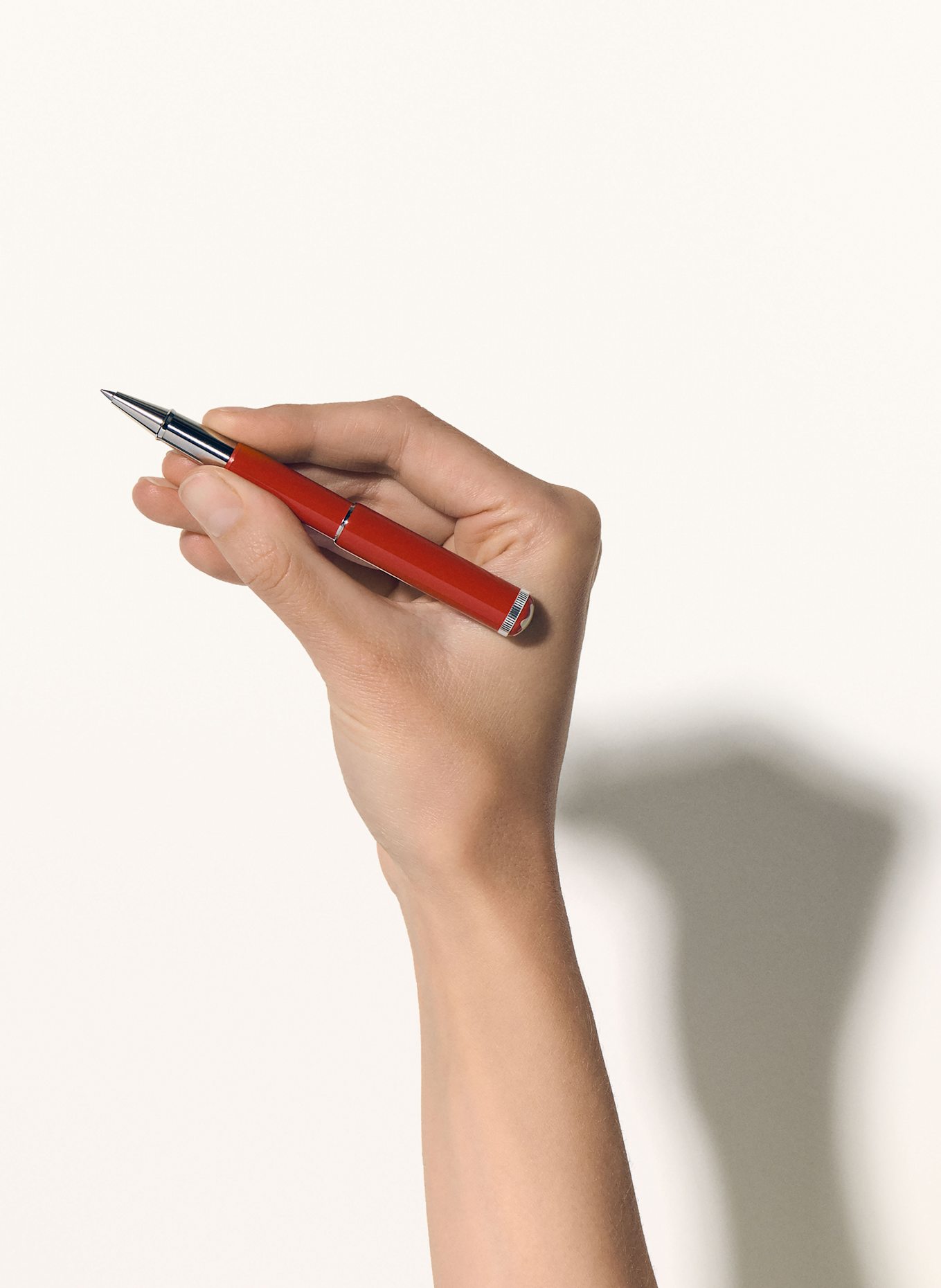 MONTBLANC Rollerball HERITAGE ROUGE ET NOIR BABY SPECIAL EDITION KORALLFÄRGAD: RÖD / SILVER
