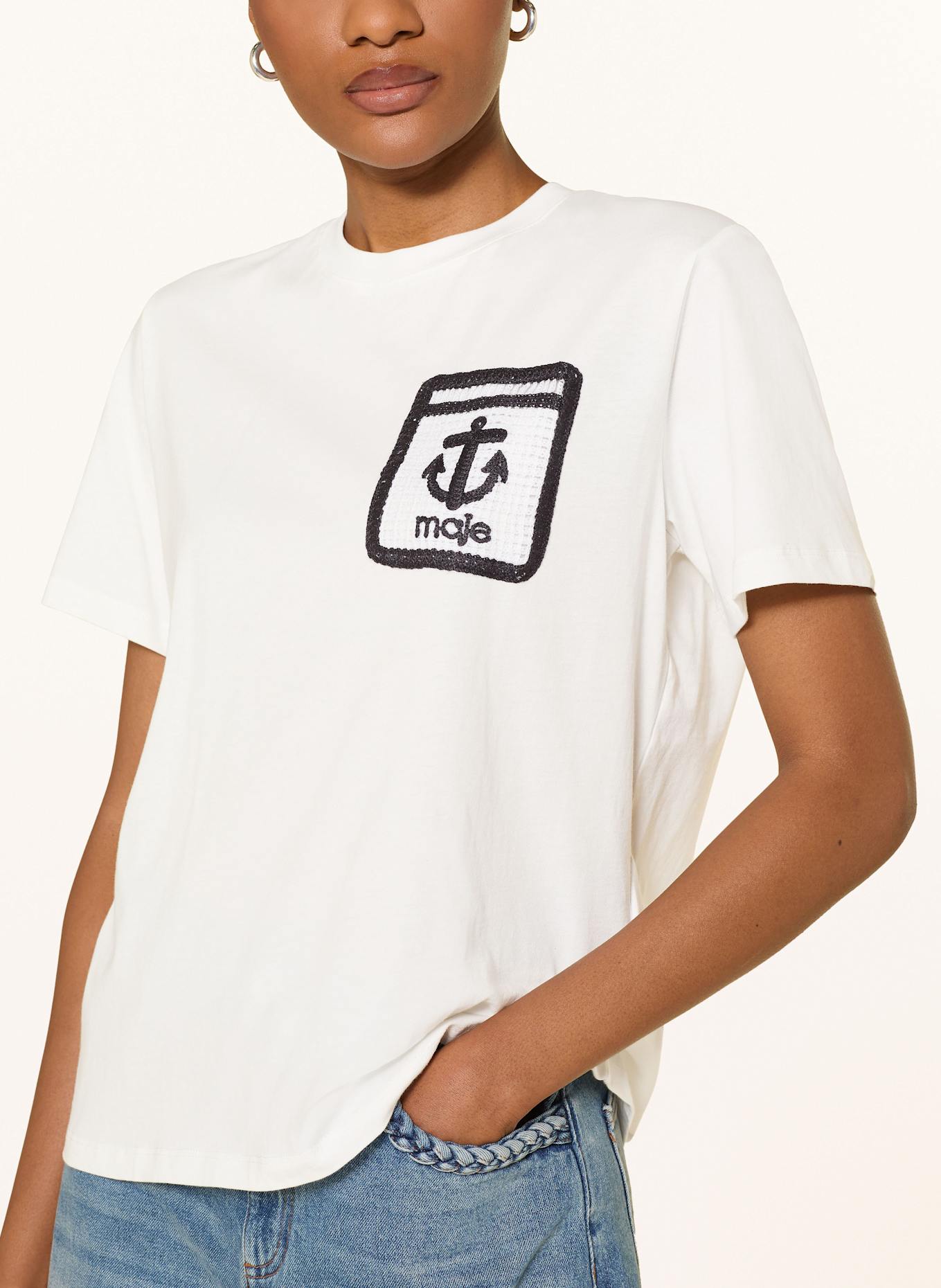 maje T-Shirt: WEISS