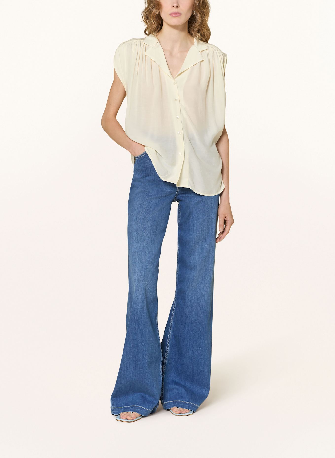 MOS MOSH Blouse top MMZUNO: LIGHT YELLOW