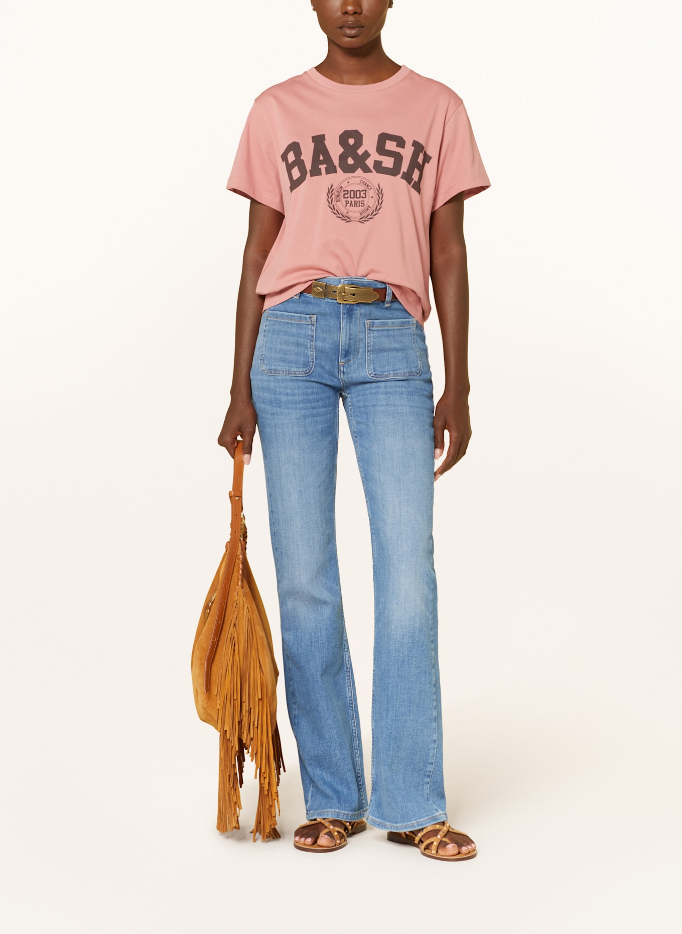 ba&sh T-Shirt IONI: HELLROT