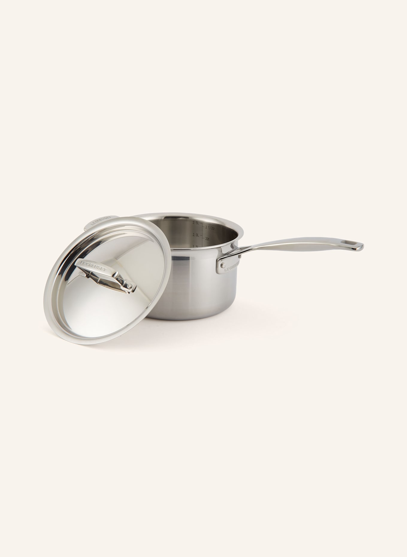 LE CREUSET 4tlg. Kochgeschirr-Set: SILBER