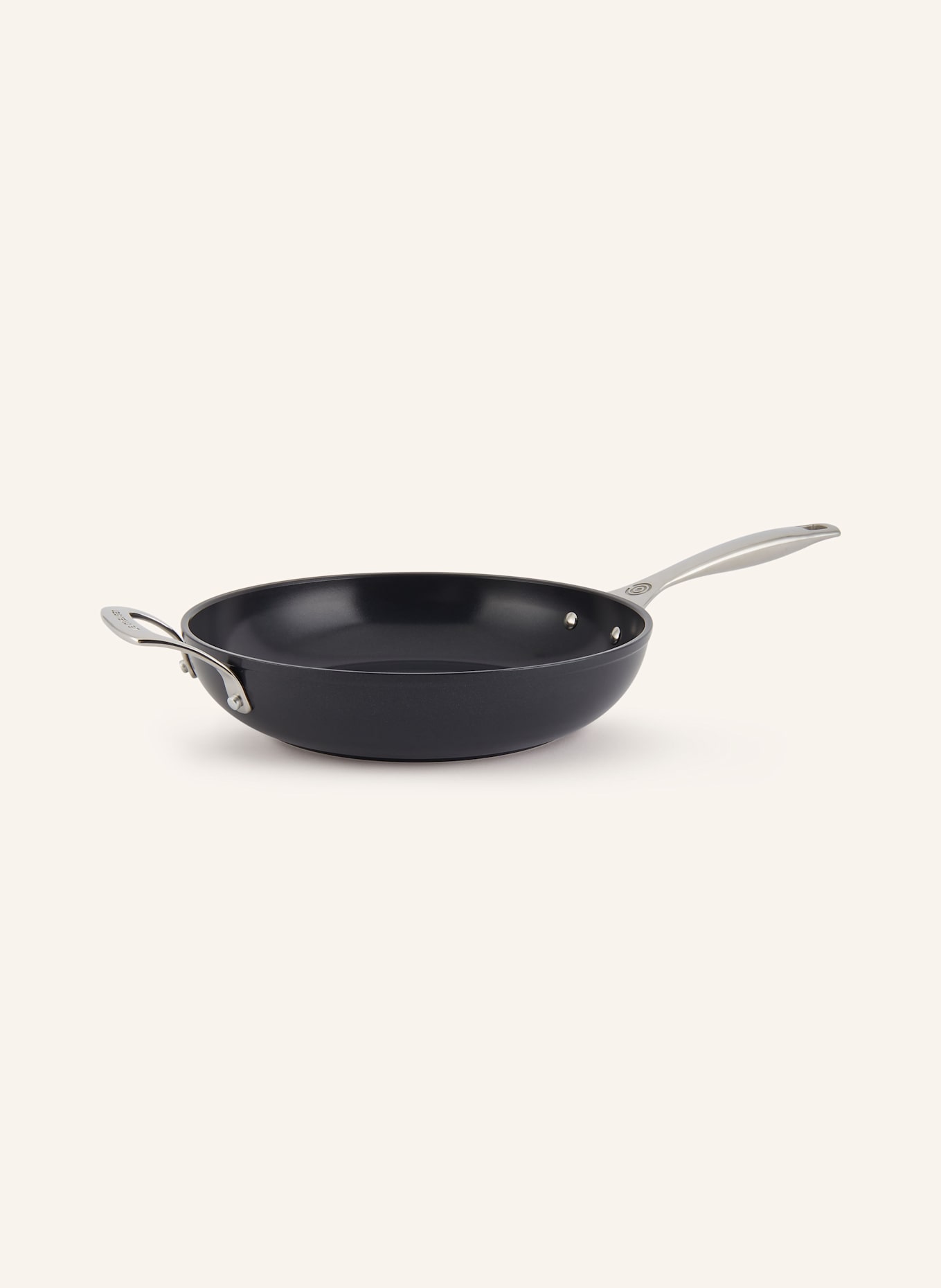 LE CREUSET 2tlg. Pfannen-Set ESSENTIAL: SCHWARZ / SILBER