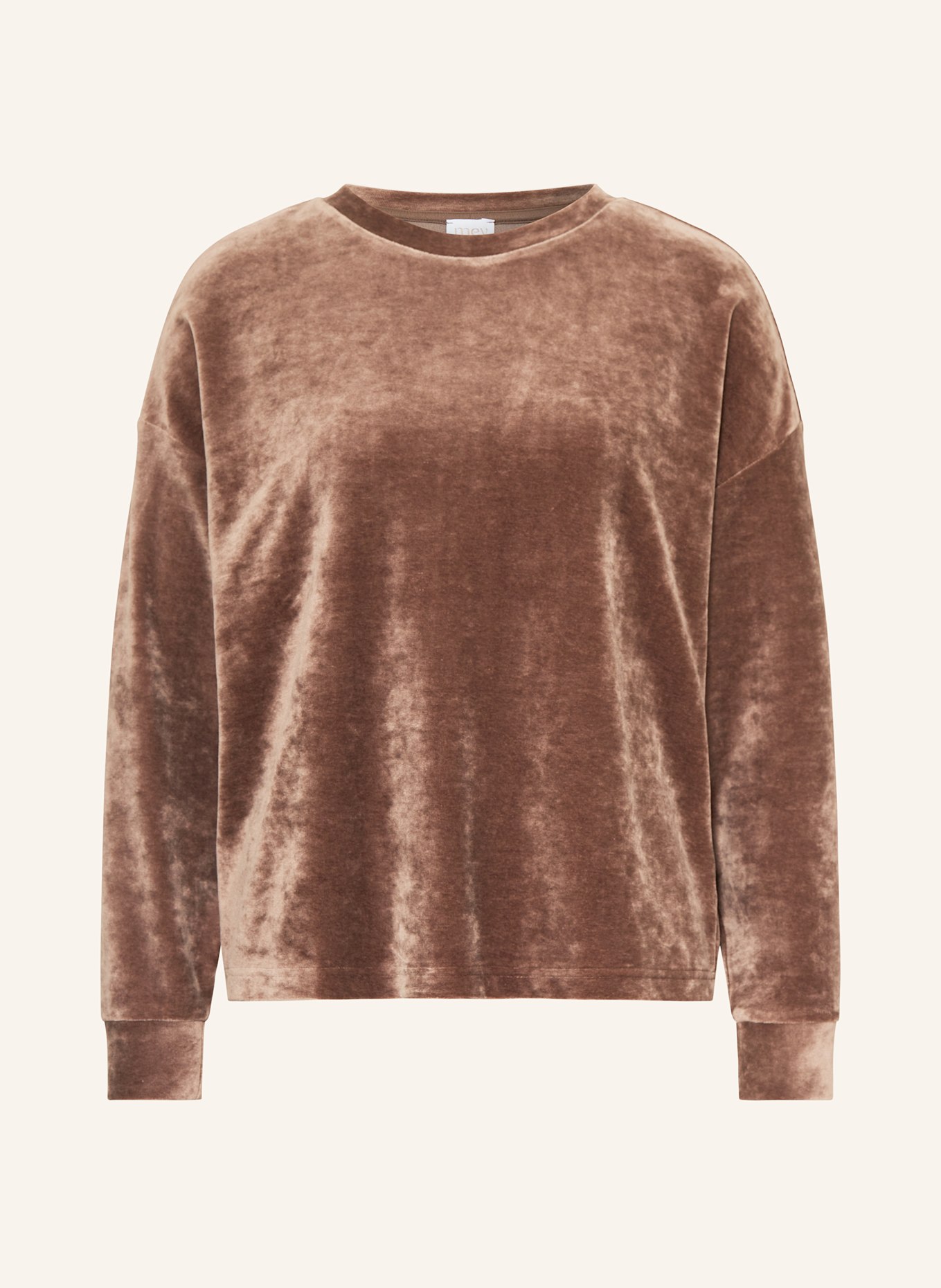 mey Lounge-Sweatshirt Serie VELVET DREAM aus Nicki: DUNKELBRAUN