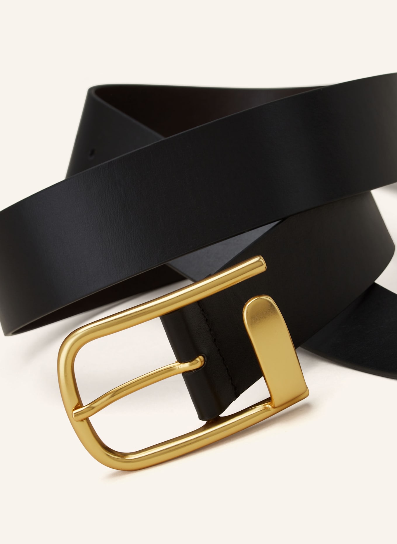 REISS Ledergürtel IYLA: SCHWARZ