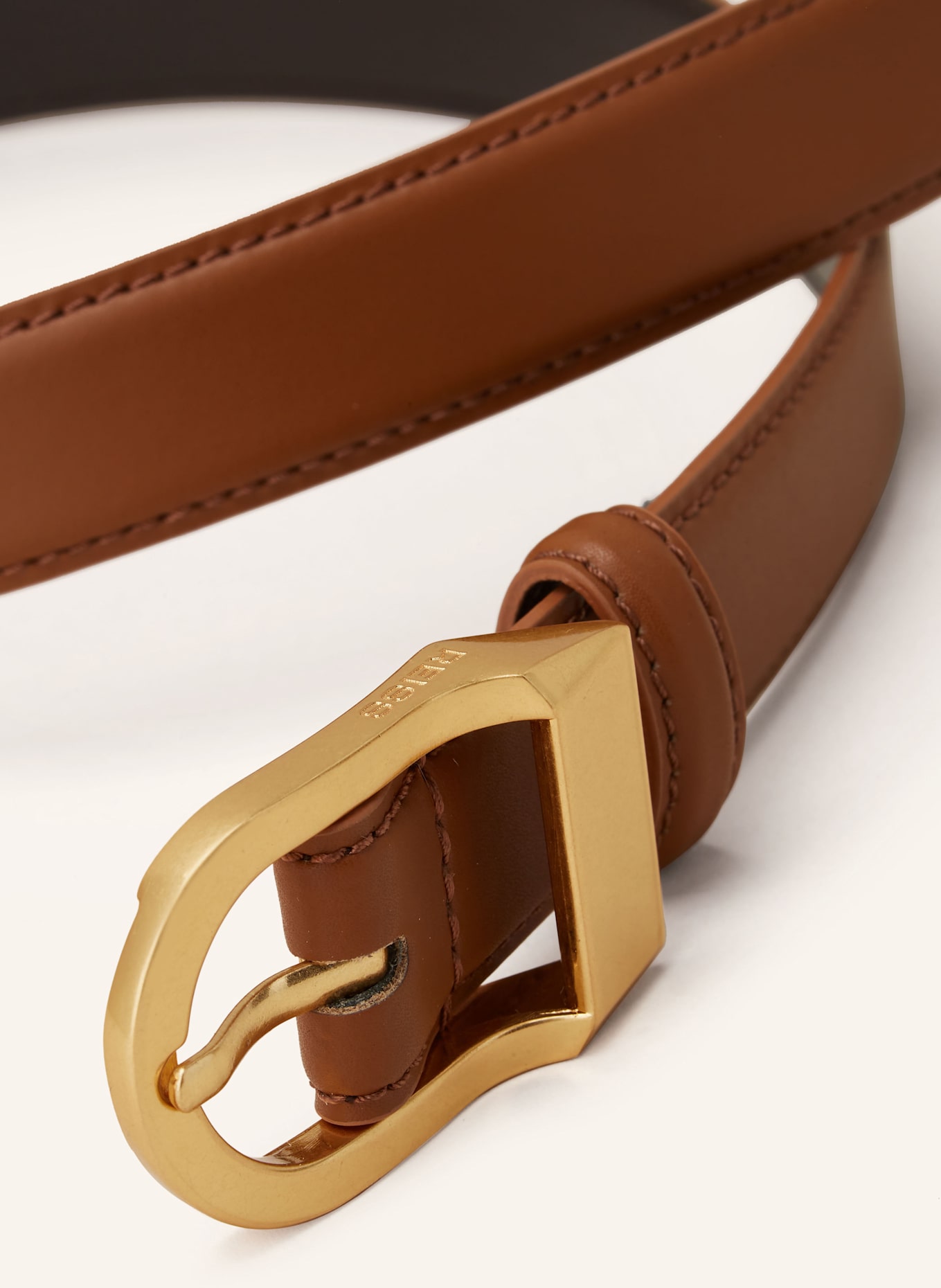 REISS Ledergürtel HAZEL: BRAUN